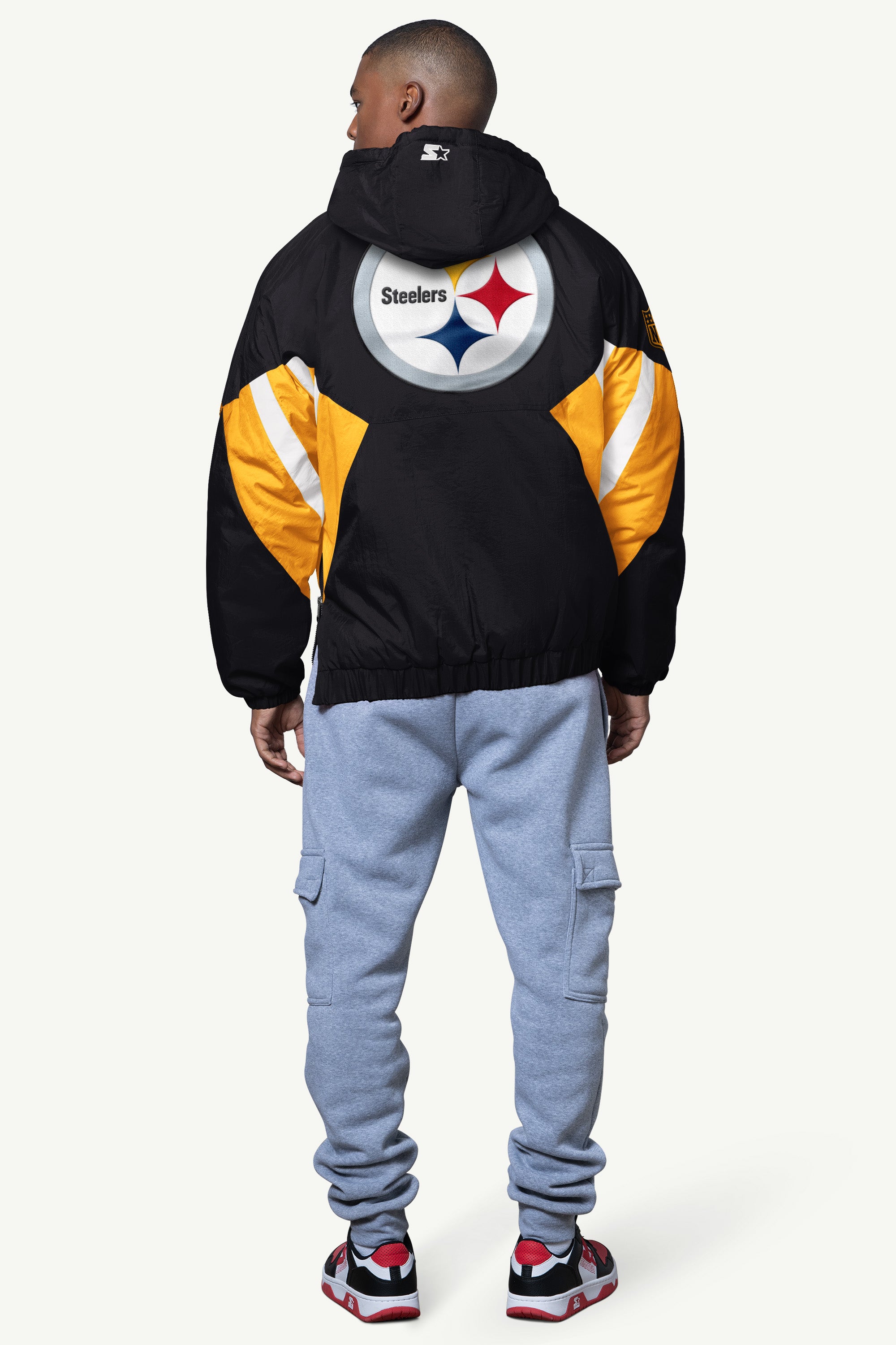 MENS PITTSBURGH STEELERS LINE UP BREAKAWAY CRINKLE POPOVER View 2 | NFL