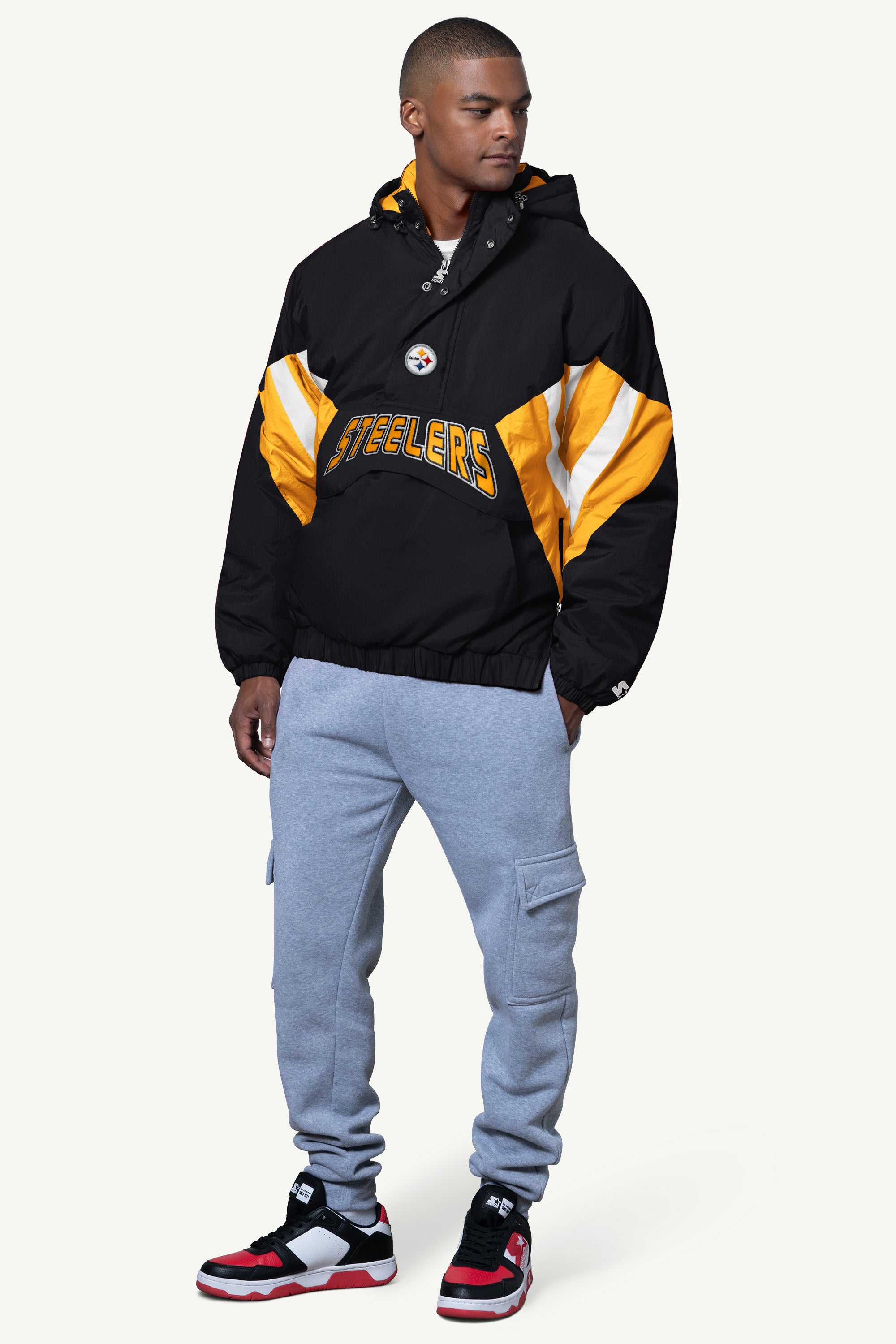 MENS PITTSBURGH STEELERS LINE UP BREAKAWAY CRINKLE POPOVER View 3 | NFL