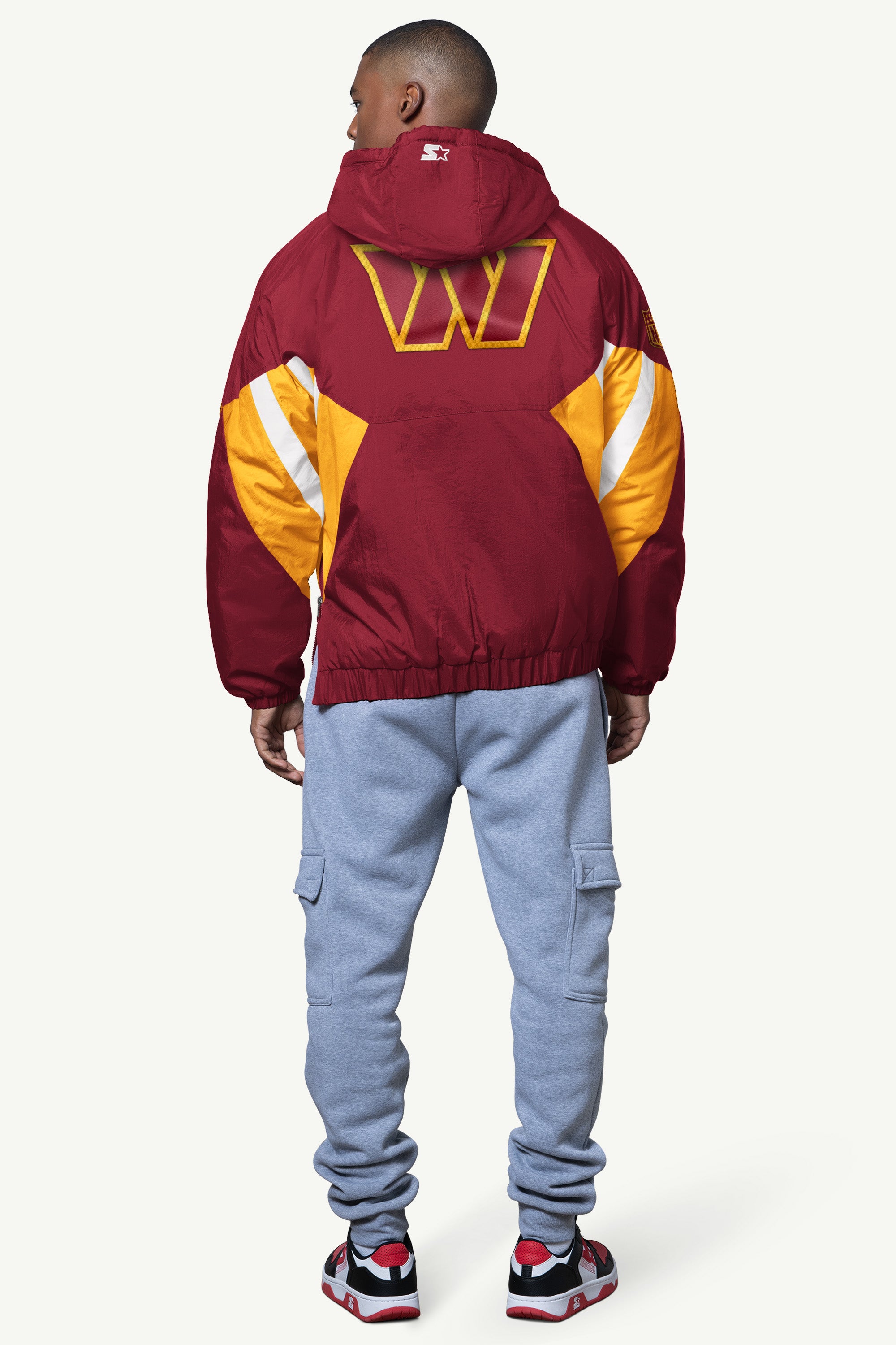 MENS WASHINGTON COMMANDERS LINE UP BREAKAWAY CRINKLE POPOVER View 2