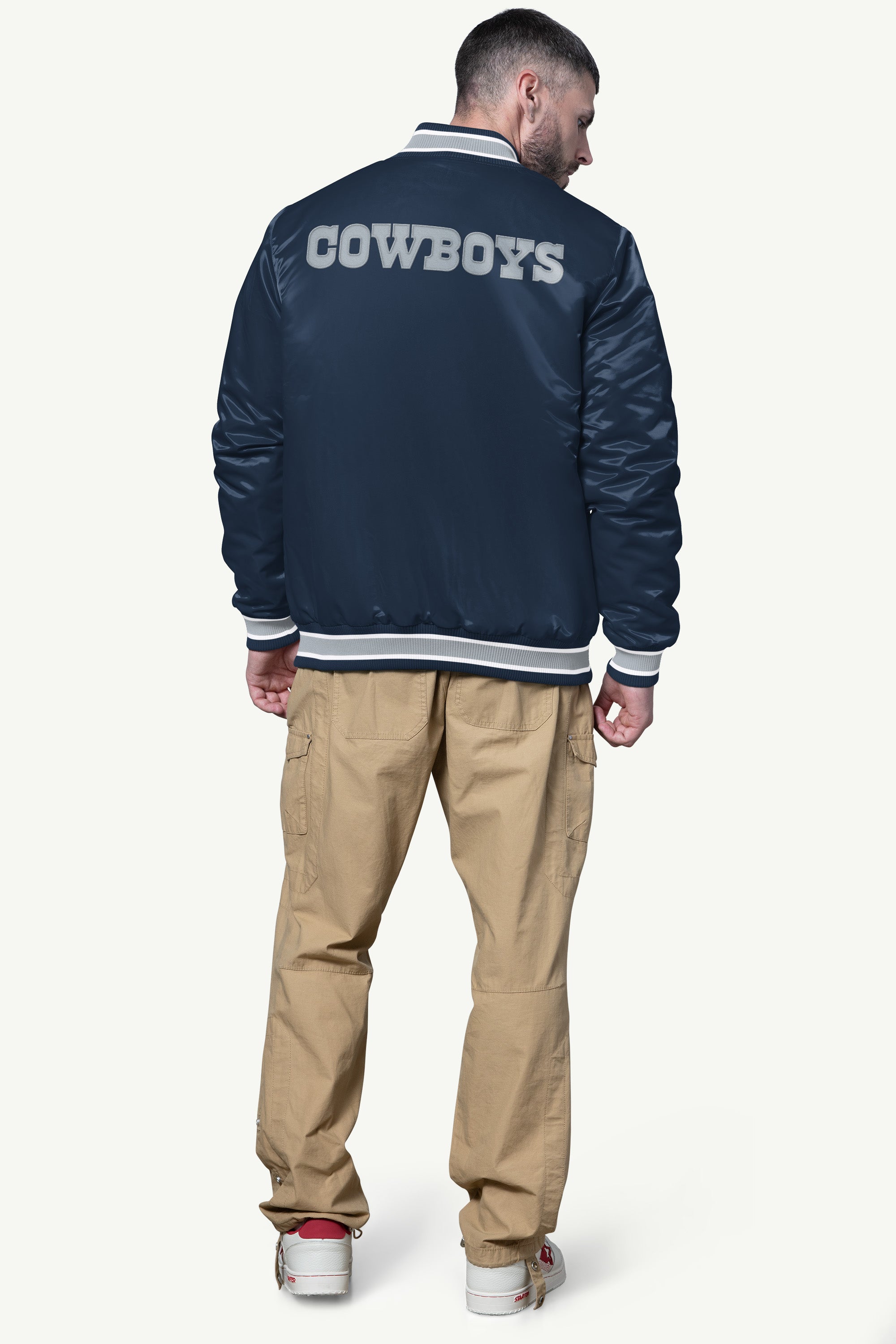 MENS DALLAS COWBOYS SHOCK WAVE SATIN JACKET View 2 | Men's Jackets MENS DALLAS COWBOYS SHOCK WAVE SATIN JACKET View 2 | Men's Jackets