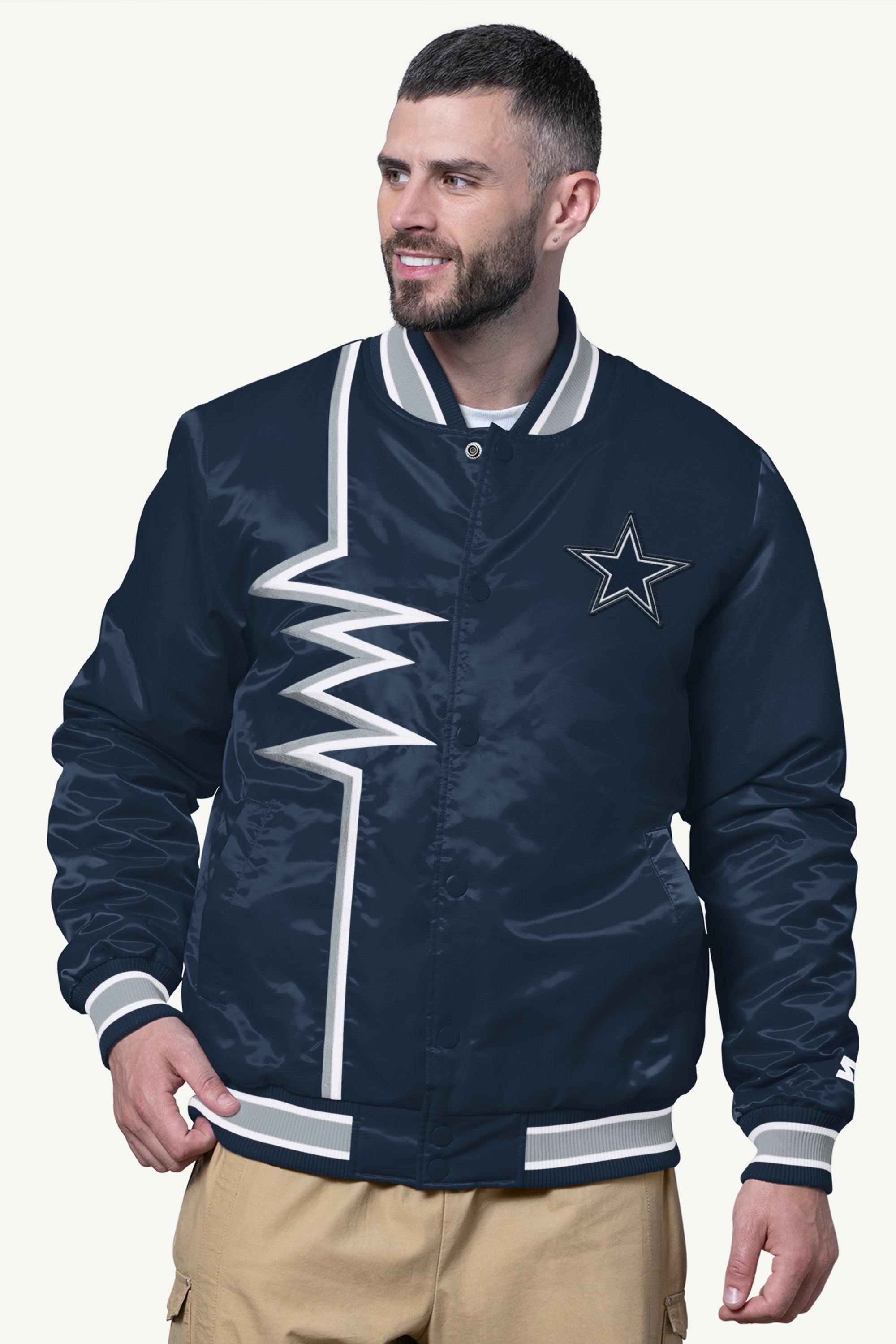 MENS DALLAS COWBOYS SHOCK WAVE SATIN JACKET View 1 | Men's Jackets MENS DALLAS COWBOYS SHOCK WAVE SATIN JACKET View 1 | Men's Jackets
