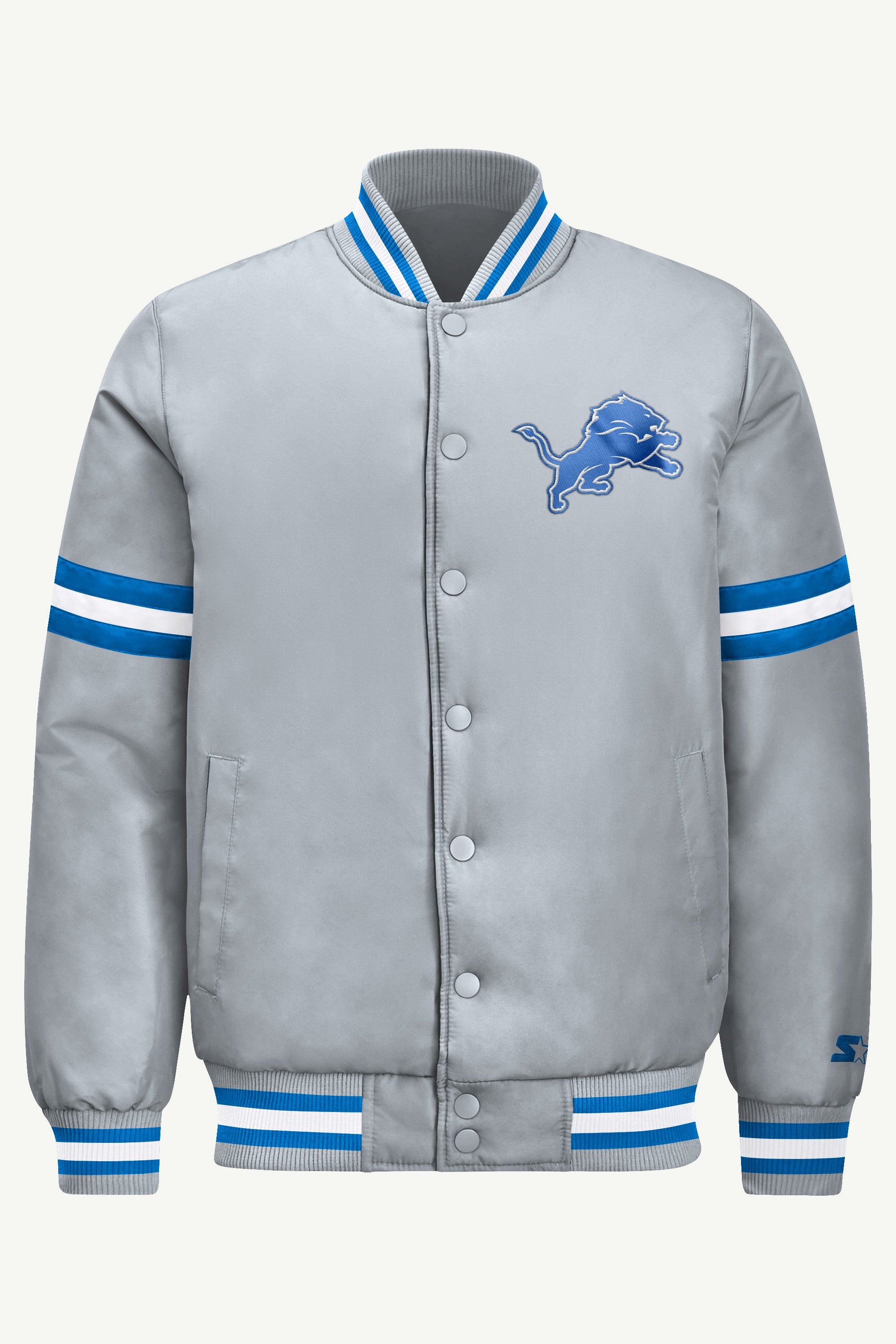 MENS DETROIT LIONS COURTSIDE VARSITY JACKET View 2
