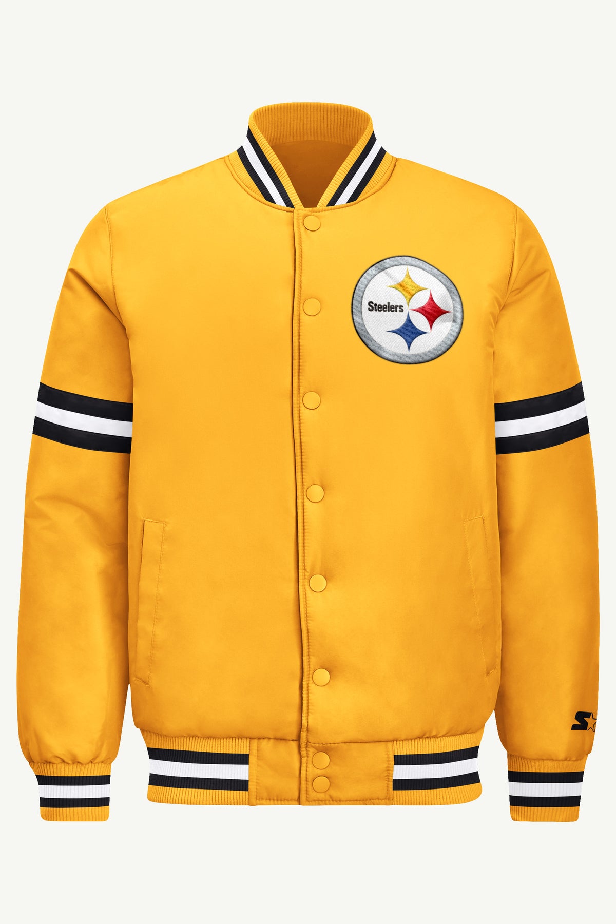 MENS PITTSBURGH STEELERS COURTSIDE VARSITY JACKET View 2