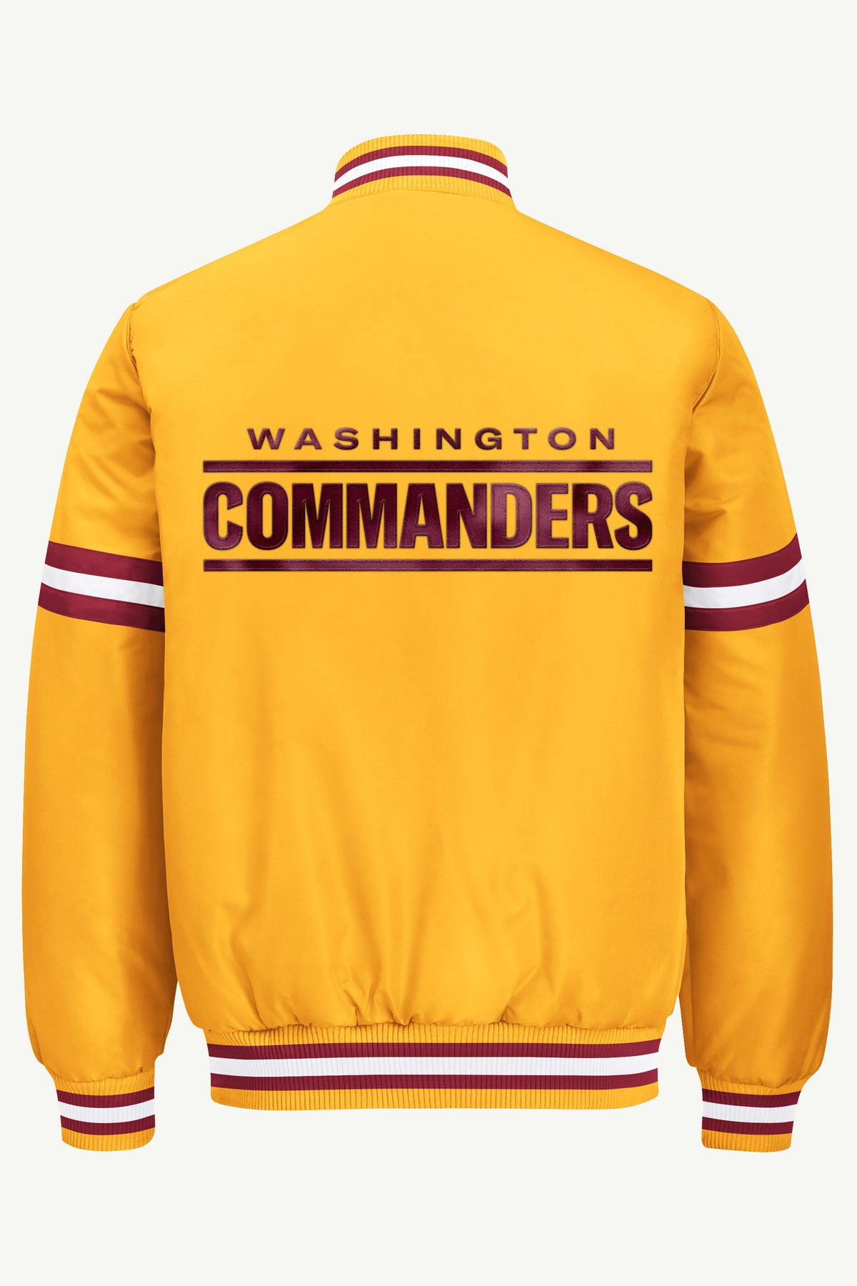 MENS WASHINGTON COMMANDERS COURTSIDE VARSITY JACKET View 3