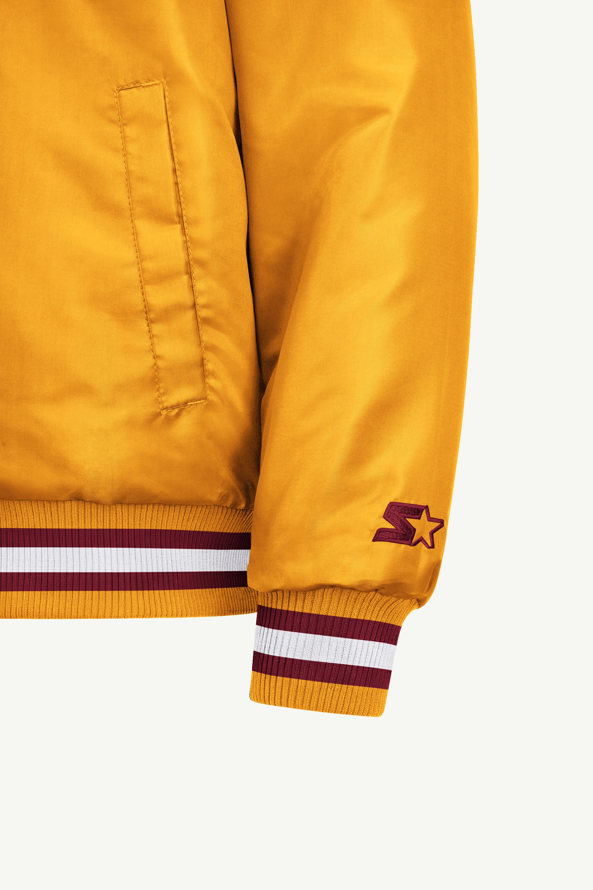 MENS WASHINGTON COMMANDERS COURTSIDE VARSITY JACKET View 5