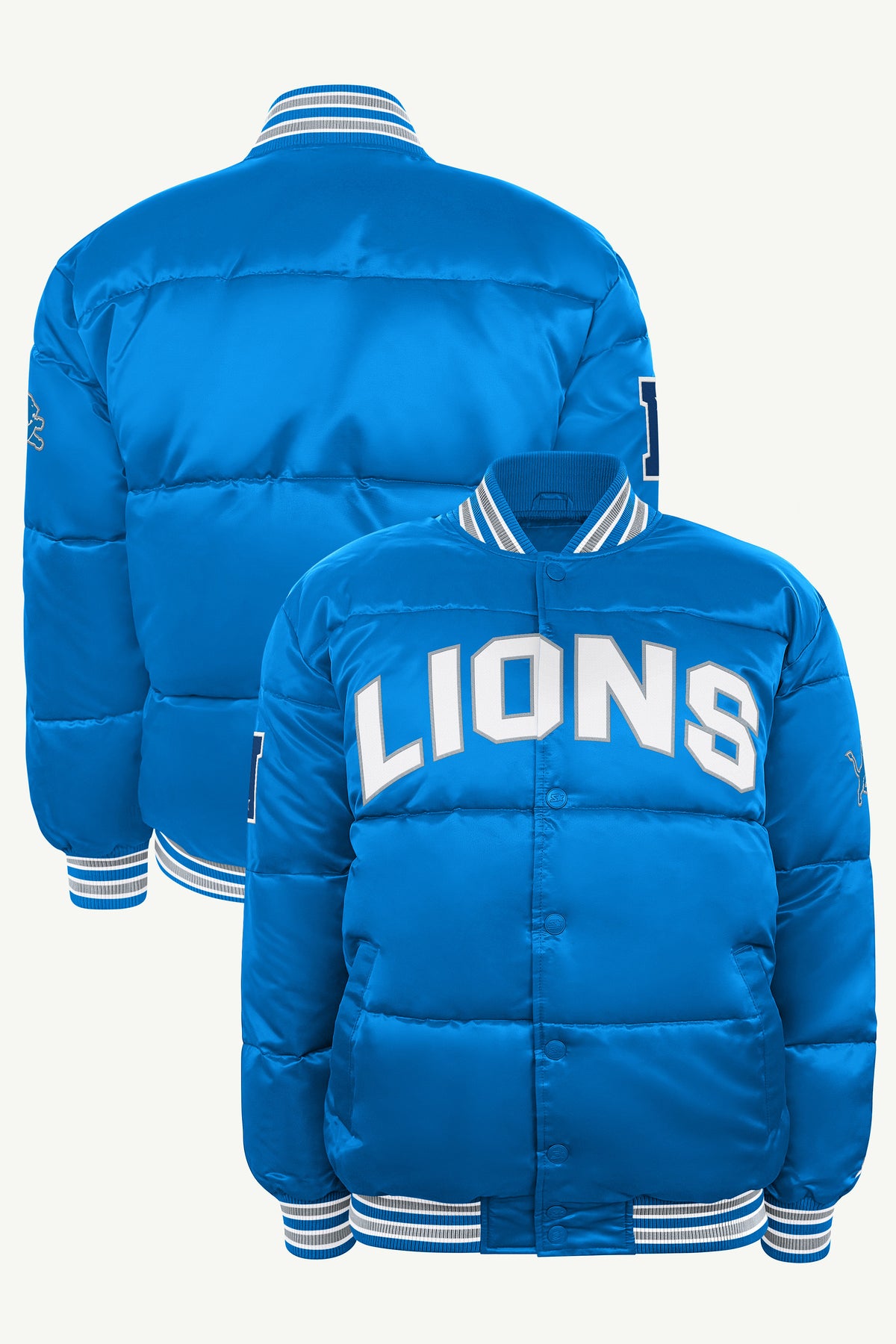 MENS DETROIT LIONS BRONX BUBBLE PUFFER View 1