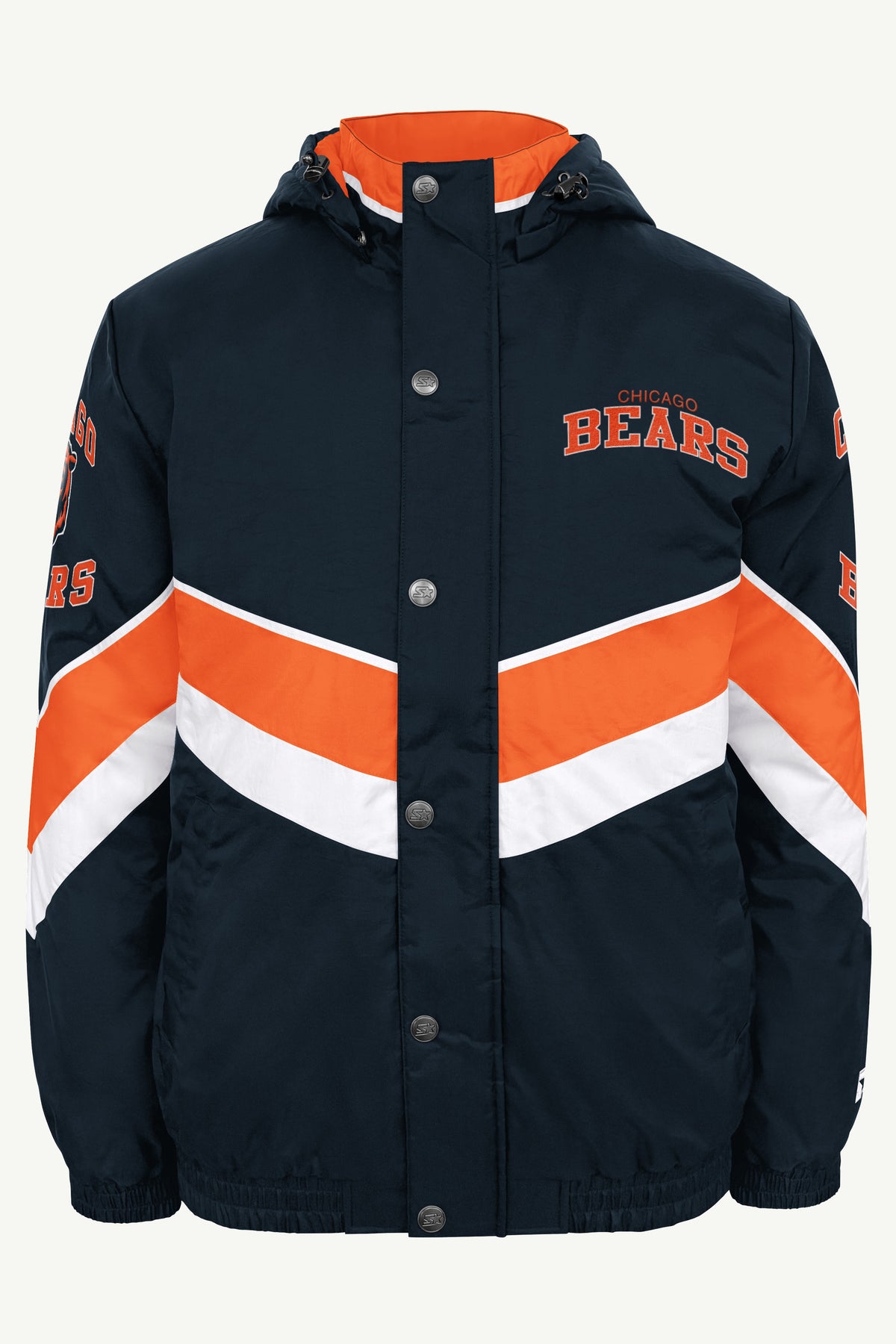 MENS CHICAGO BEARS CHEVRON FULL ZIP JACKET View 2