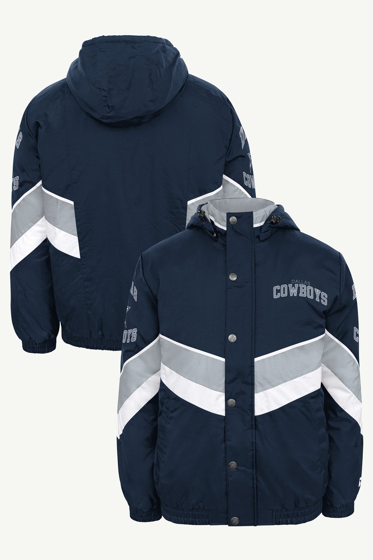 MENS DALLAS COWBOYS CHEVRON FULL ZIP JACKET View 1