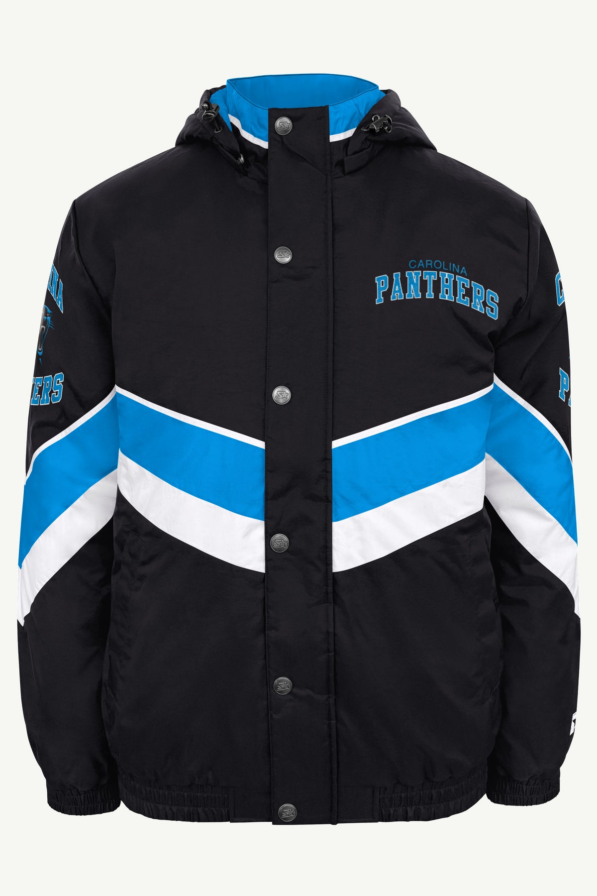 MENS CAROLINA PANTHERS CHEVRON FULL ZIP JACKET View 2