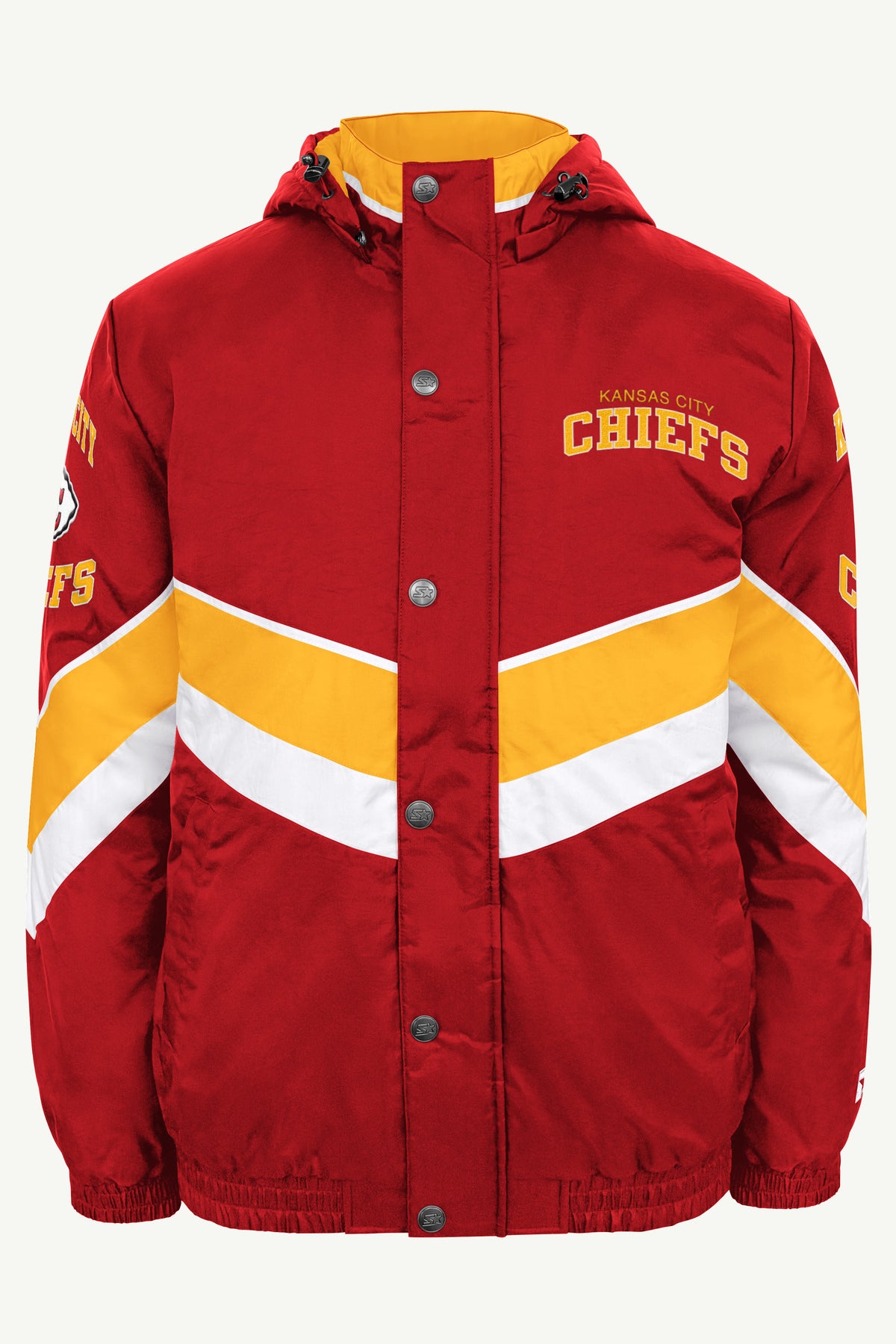 MENS KANSAS CITY CHIEFS CHEVRON FULL ZIP JACKET View 2