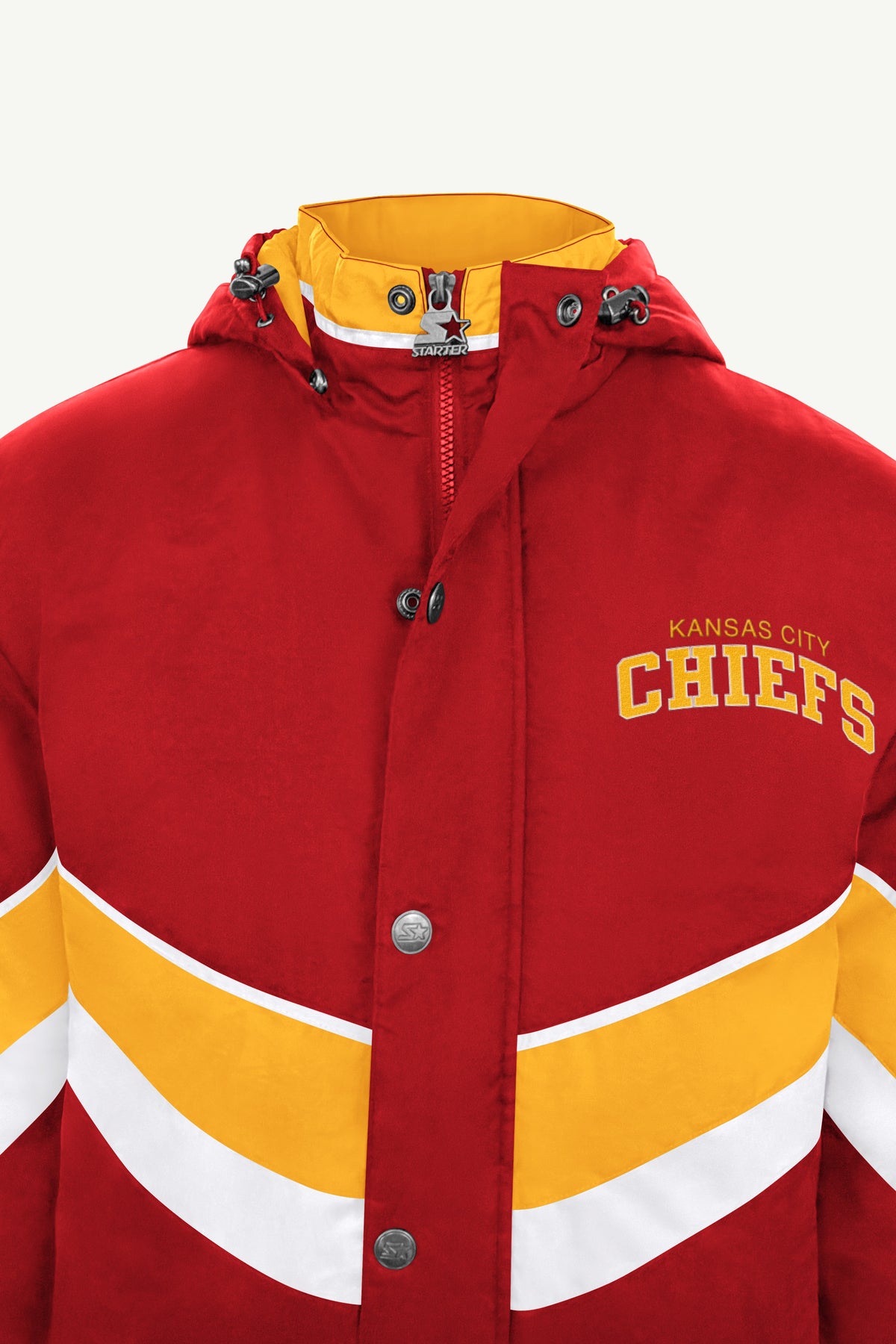 MENS KANSAS CITY CHIEFS CHEVRON FULL ZIP JACKET View 4