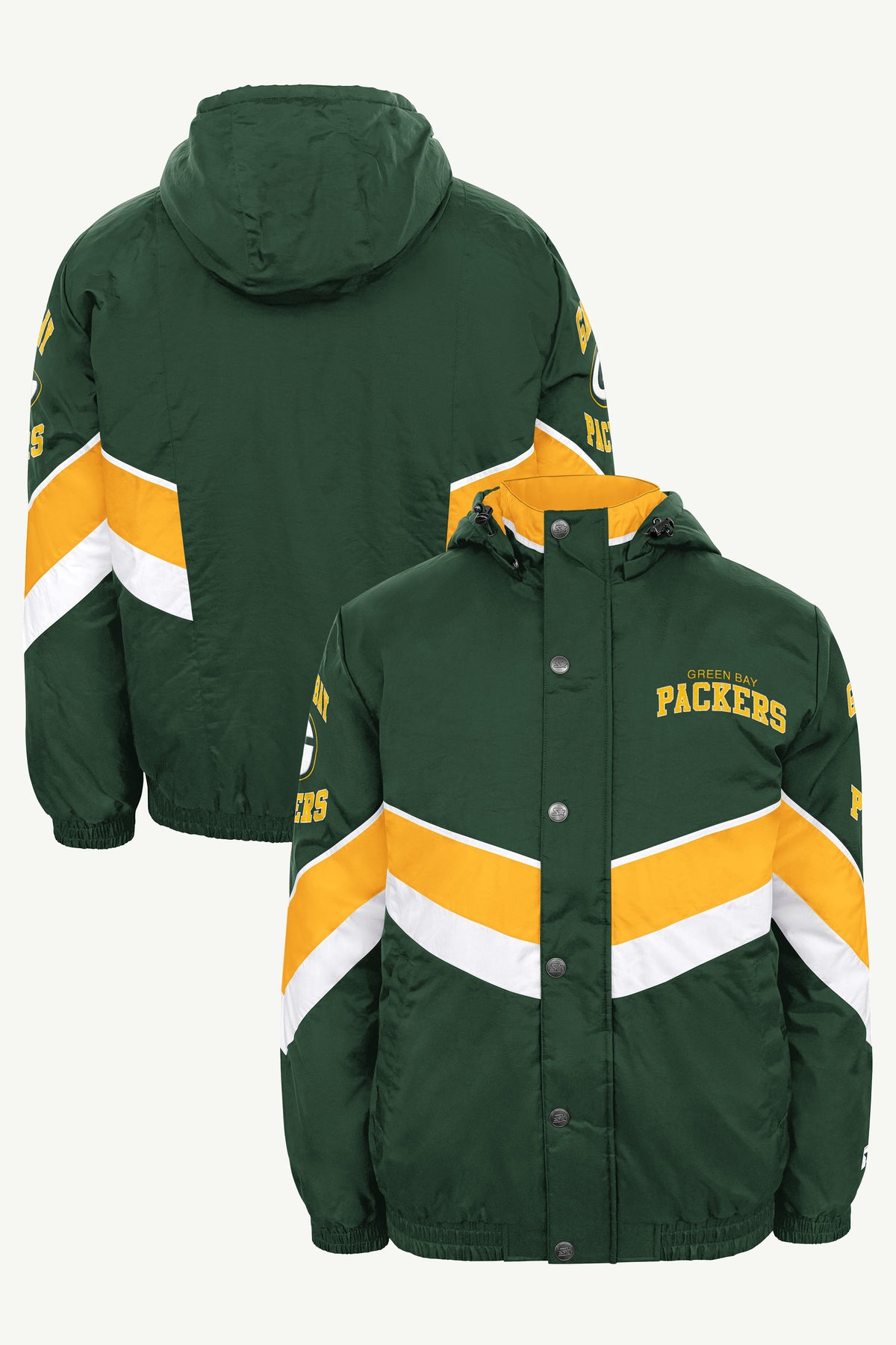 MENS GREEN BAY PACKERS CHEVRON FULL ZIP JACKET View 1