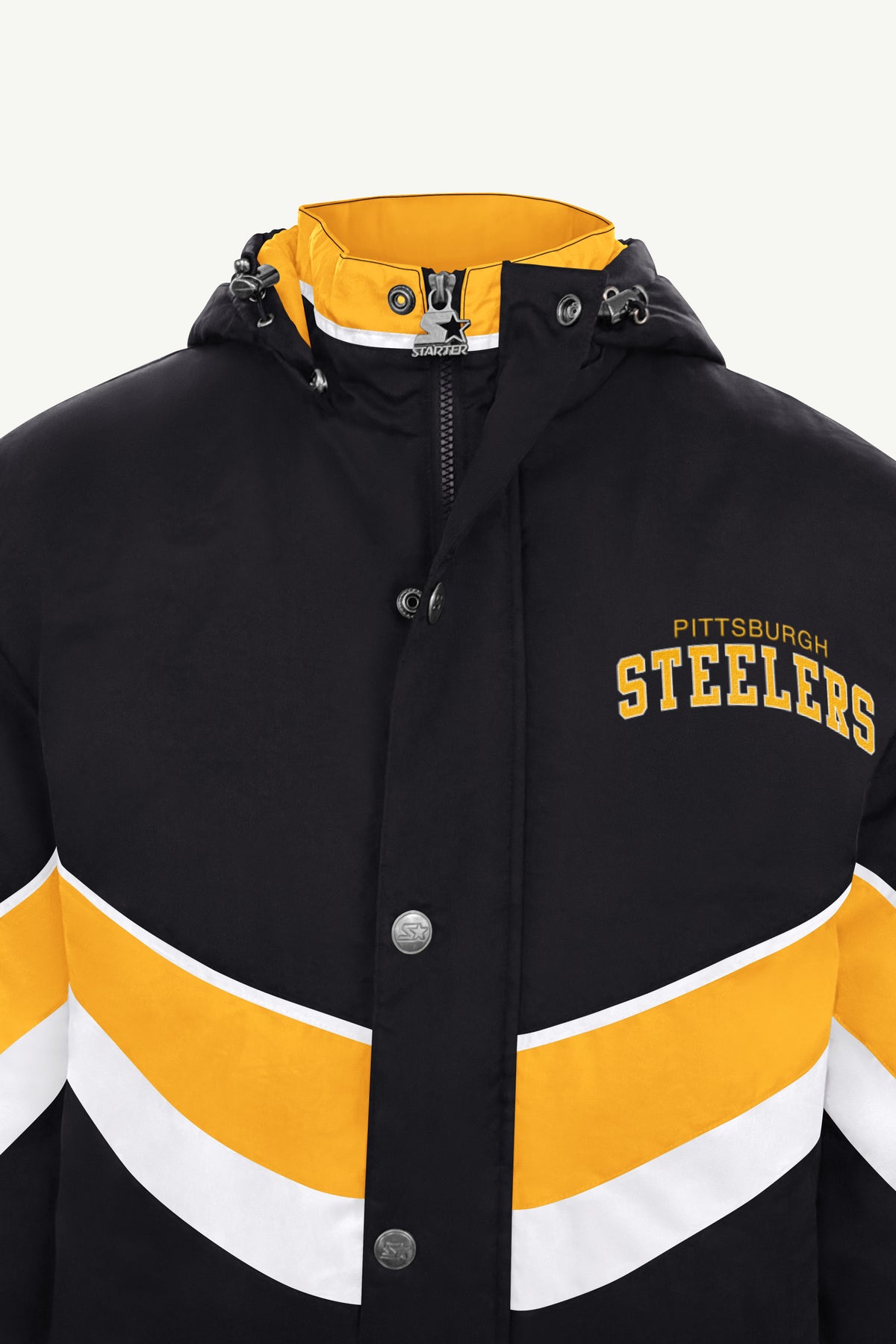 MENS PITTSBURGH STEELERS CHEVRON FULL ZIP JACKET View 4