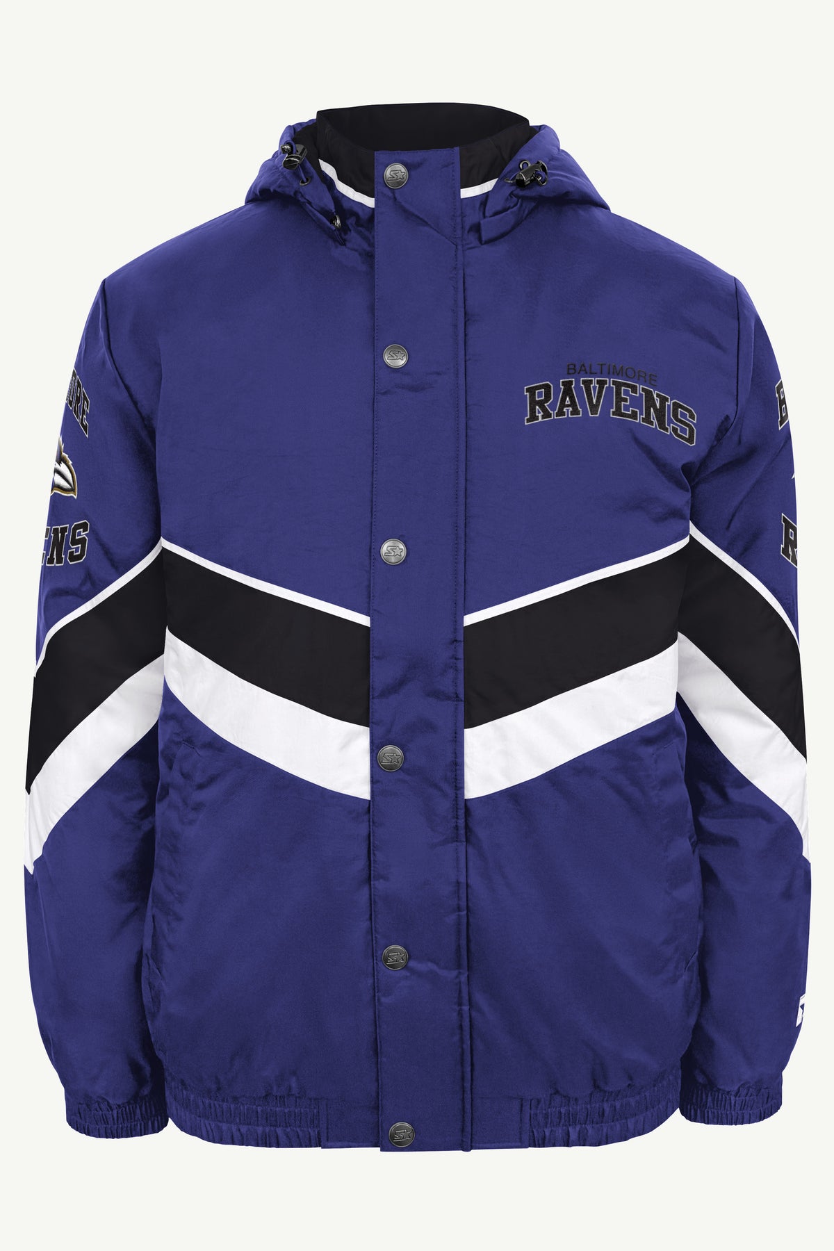 MENS BALTIMORE RAVENS CHEVRON FULL ZIP JACKET View 2