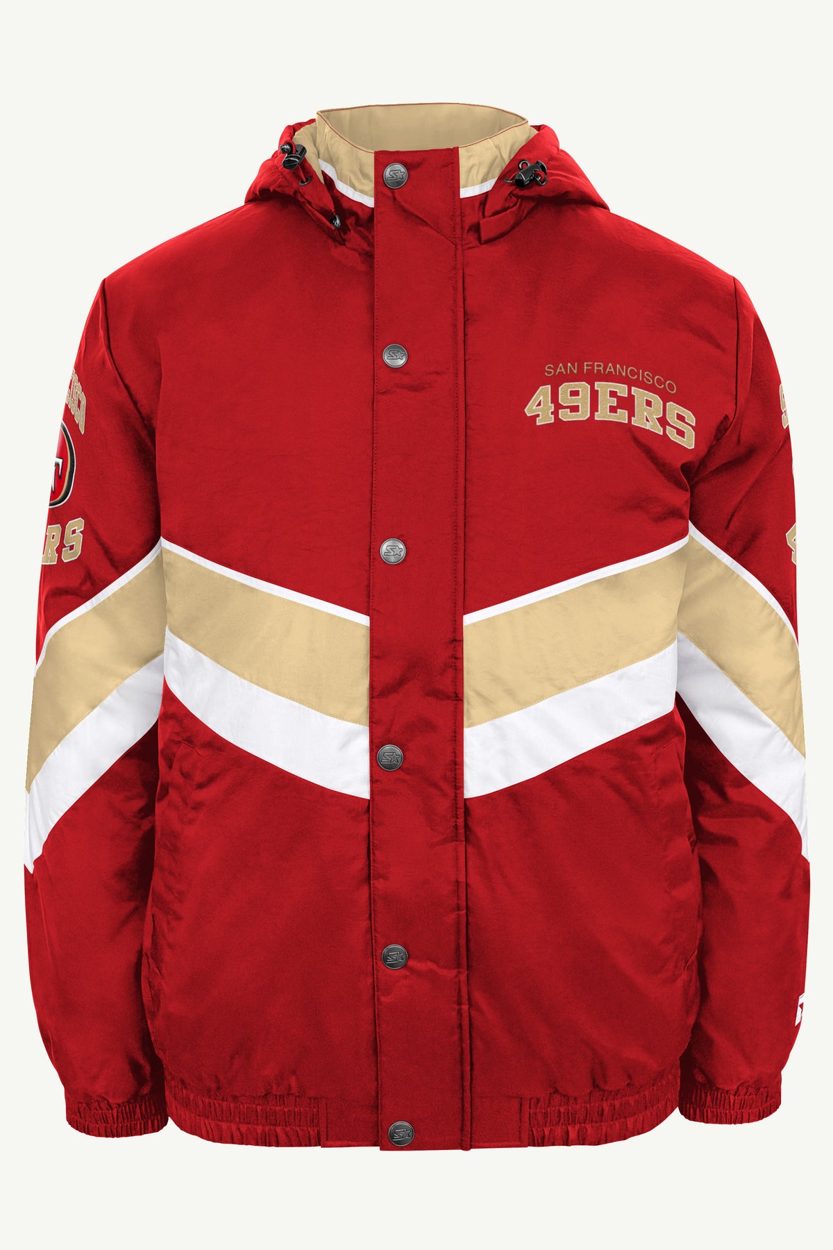 MENS SAN FRANCISCO 49ERS CHEVRON FULL ZIP JACKET View 2
