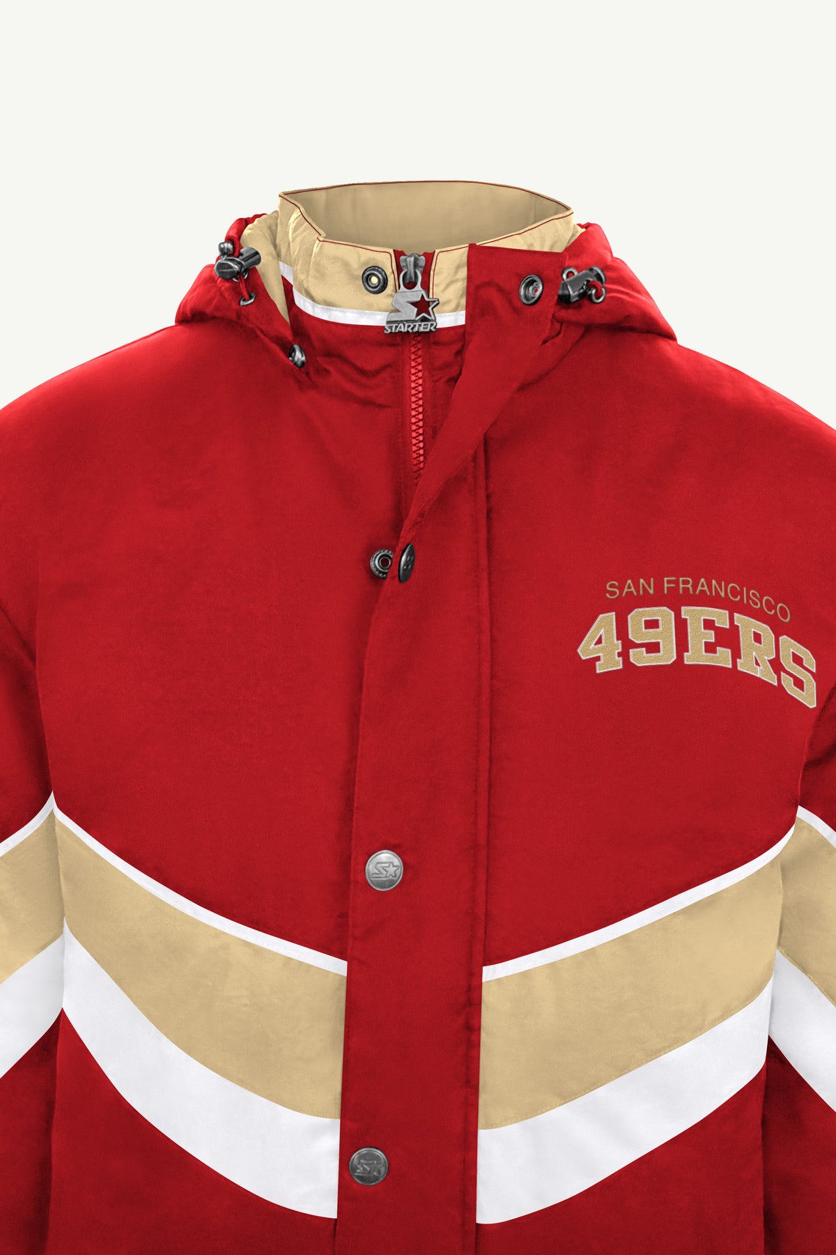 MENS SAN FRANCISCO 49ERS CHEVRON FULL ZIP JACKET View 4
