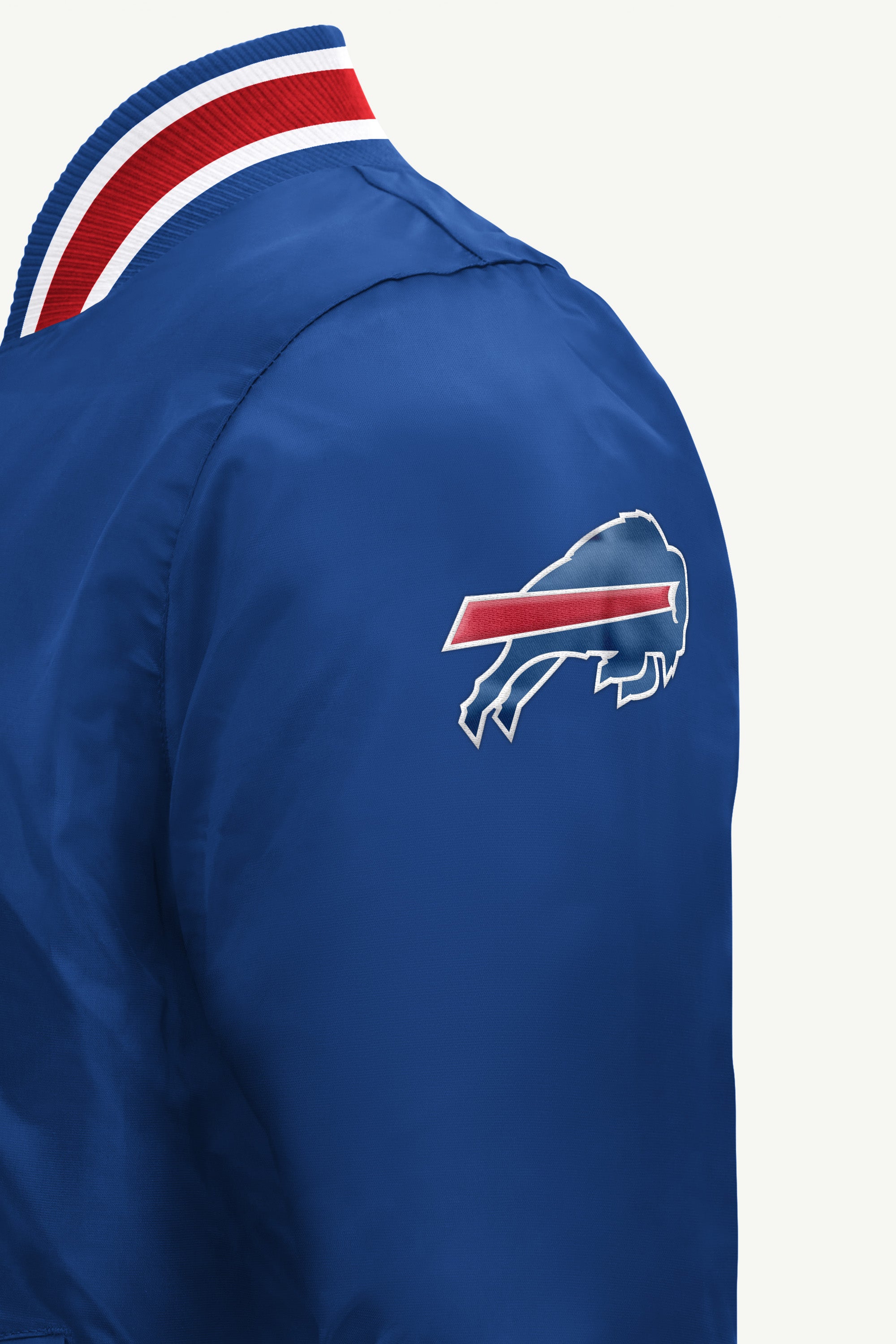 MENS BUFFALO BILLS ACROSS SATIN VARSITY JACKET View 4 | STARTER JACKETS