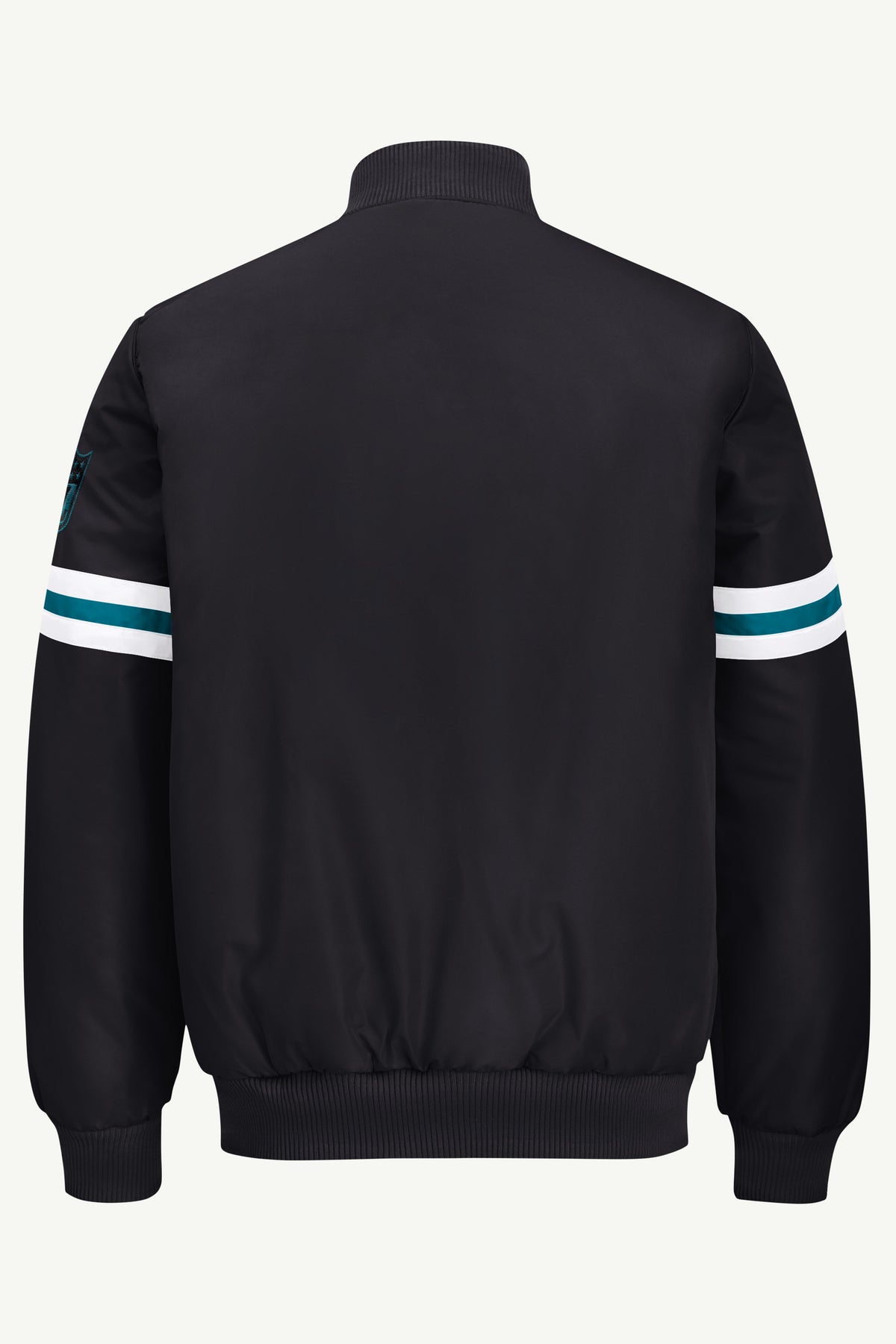 MENS JACKSONVILLE JAGUARS STRIPE SLEEVE VARSITY JACKET View 3