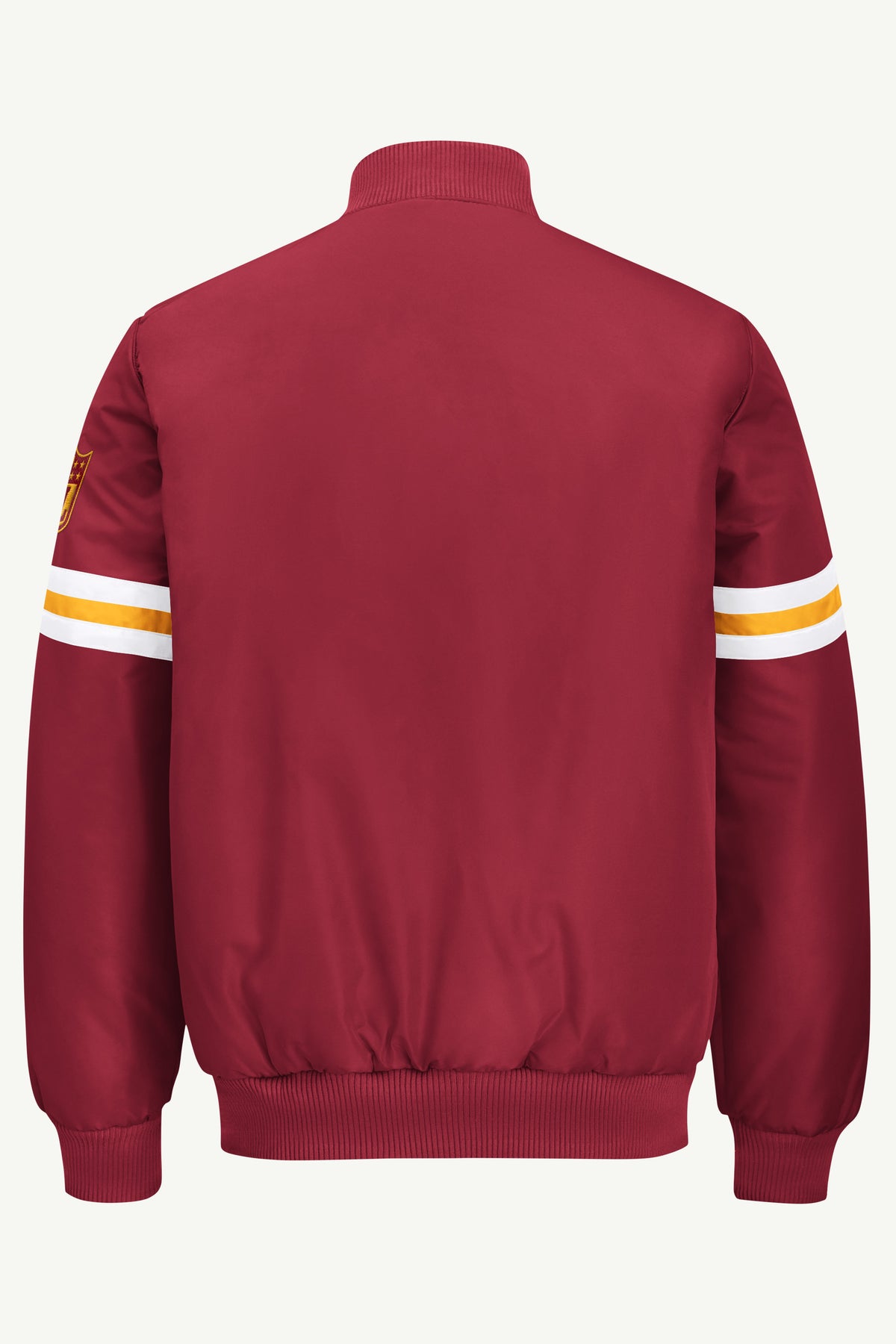MENS WASHINGTON COMMANDERS STRIPE SLEEVE VARSITY JACKET View 3