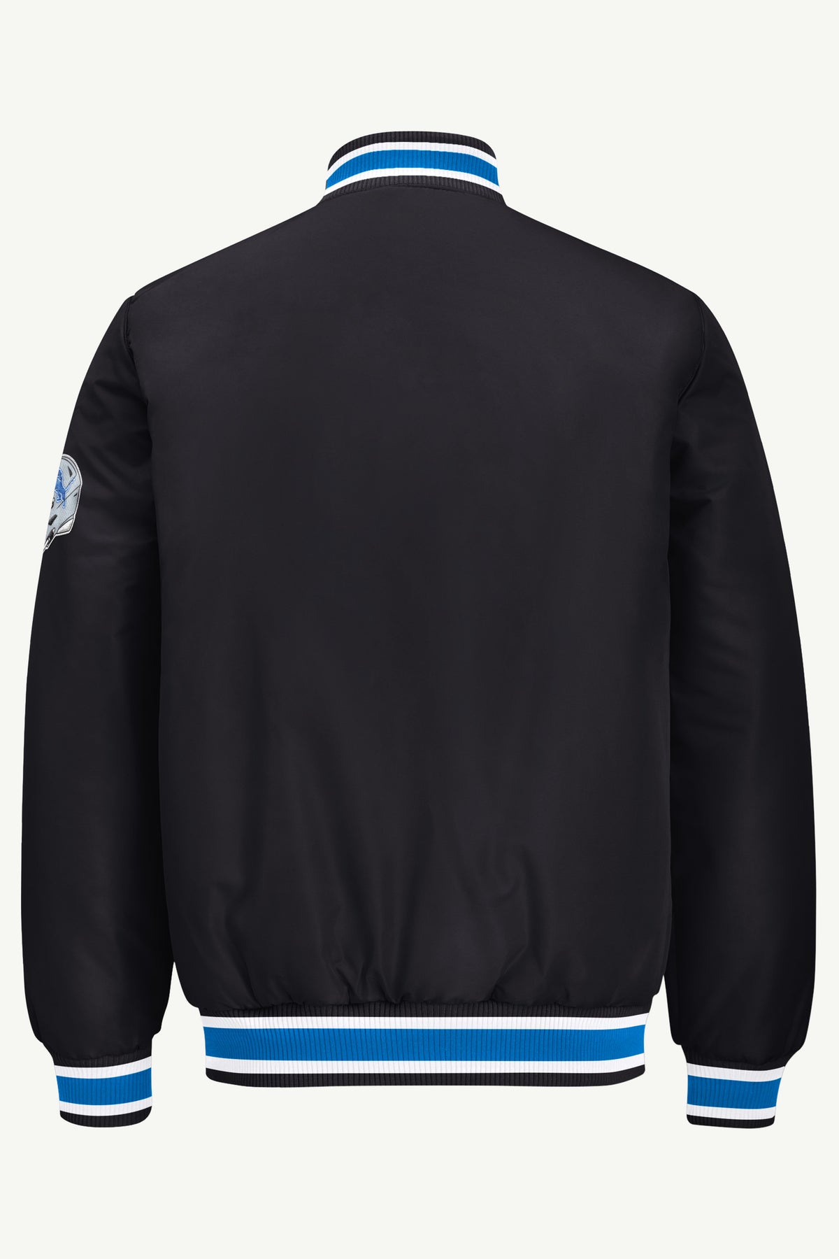 MENS DETROIT LIONS GAME DAY SATIN VARSITY JACKET View 3 | STARTER JACKETS