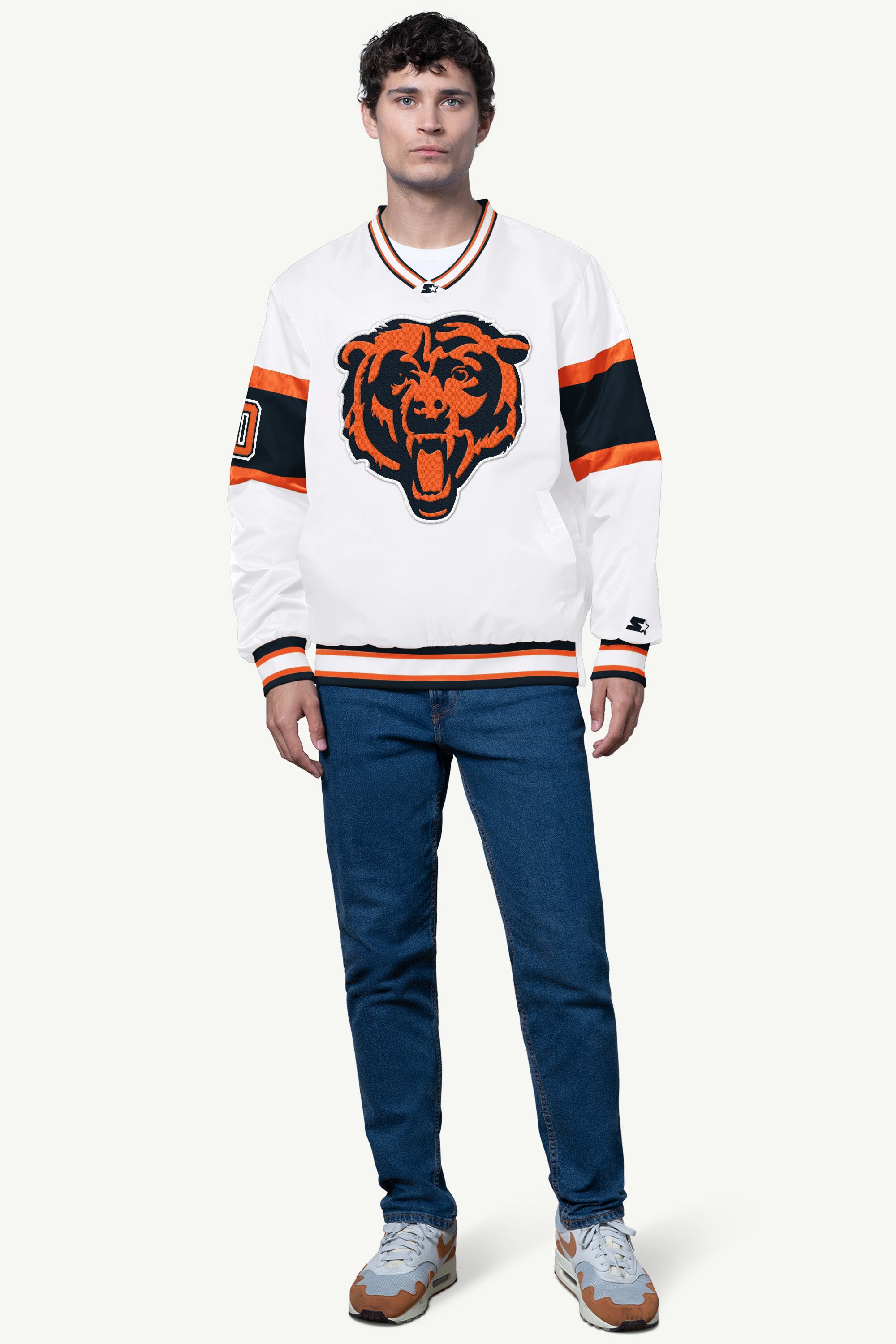 MENS CHICAGO BEARS SIGNAL COLLAR PULLOVER View 3 | NFL