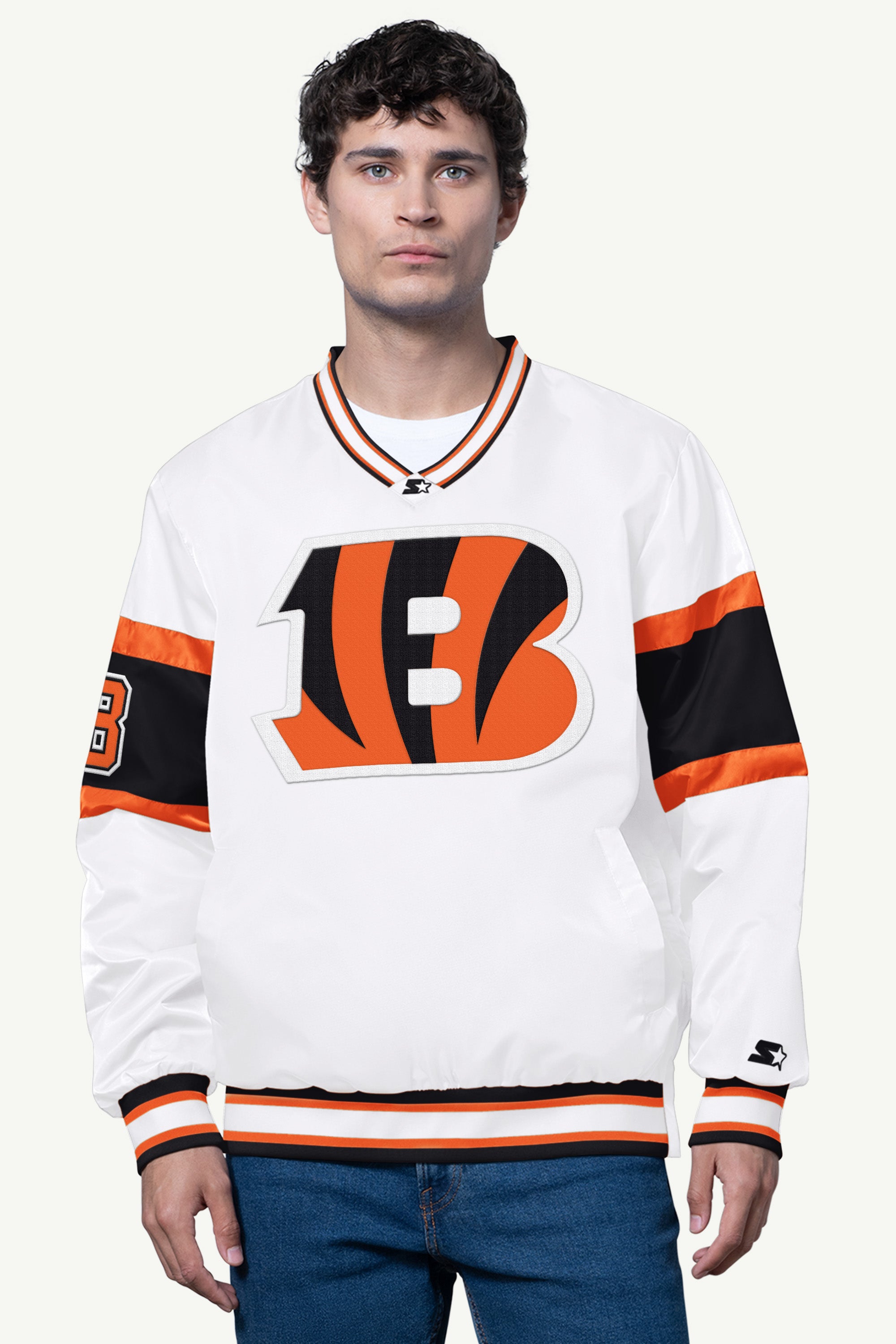 MENS CINCINNATI BENGALS SIGNAL COLLAR PULLOVER View 1 | NFL