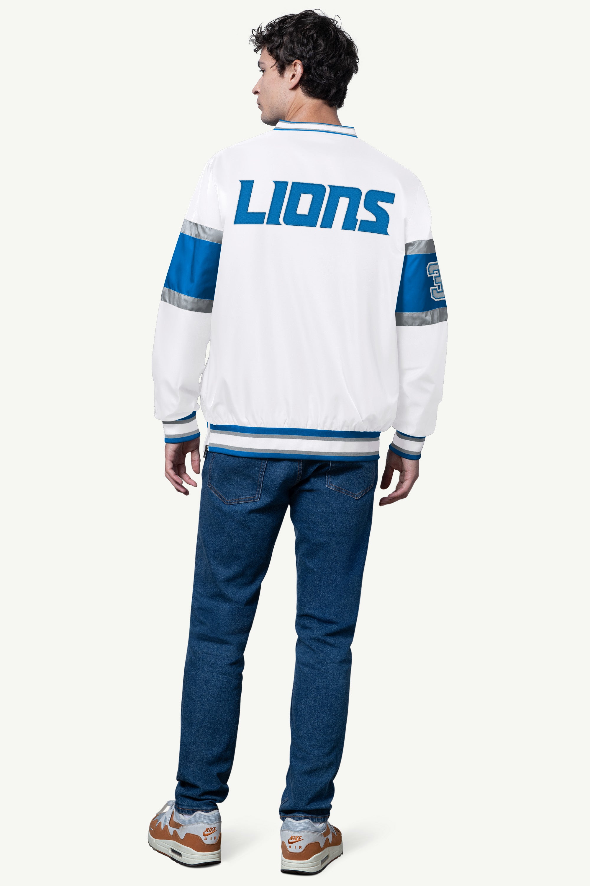MENS DETROIT LIONS SIGNAL COLLAR PULLOVER View 2 | Men's Jackets