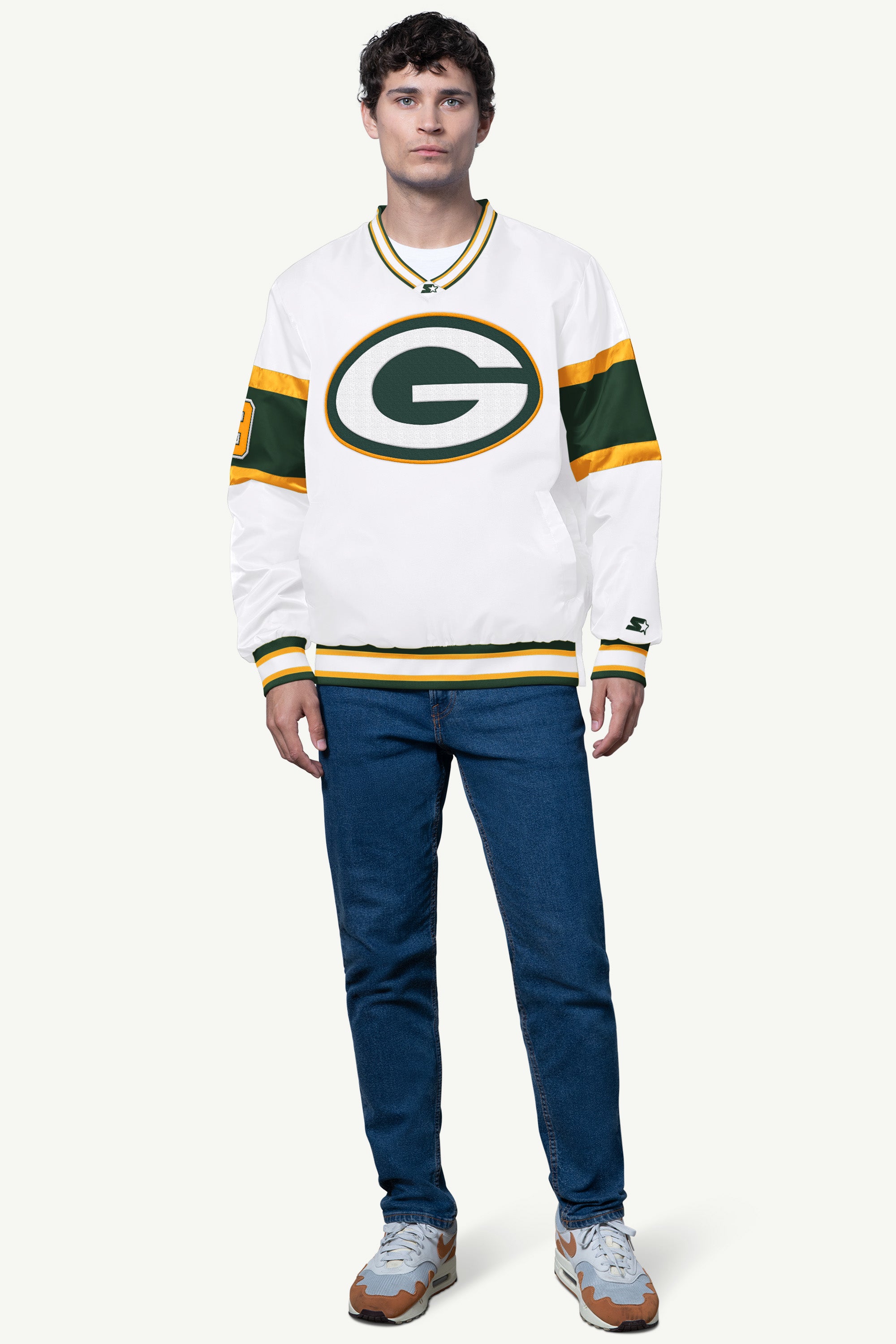 MENS GREEN BAY PACKERS SIGNAL COLLAR PULLOVER View 3 | NFL