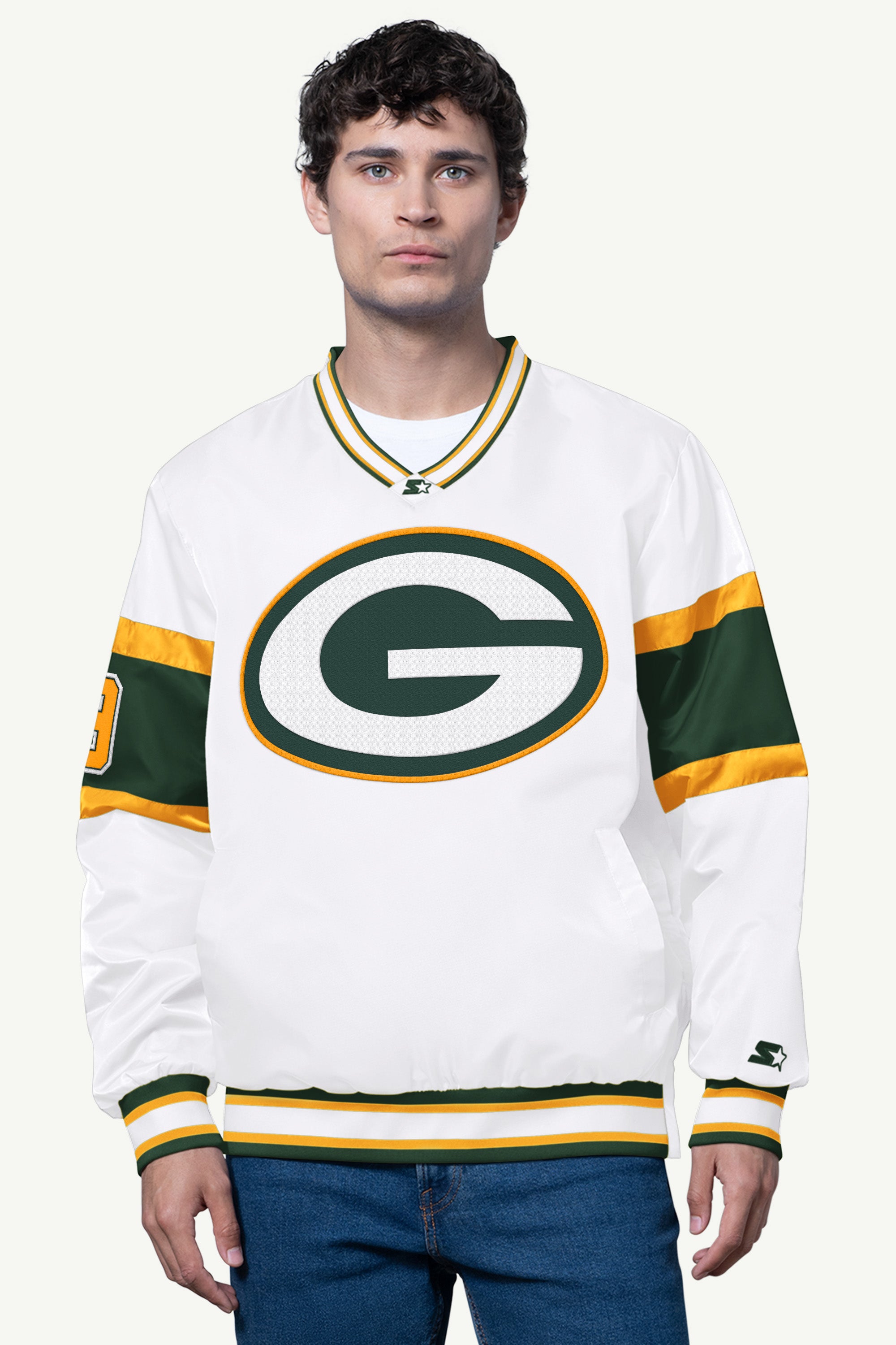 MENS GREEN BAY PACKERS SIGNAL COLLAR PULLOVER View 1 | NFL
