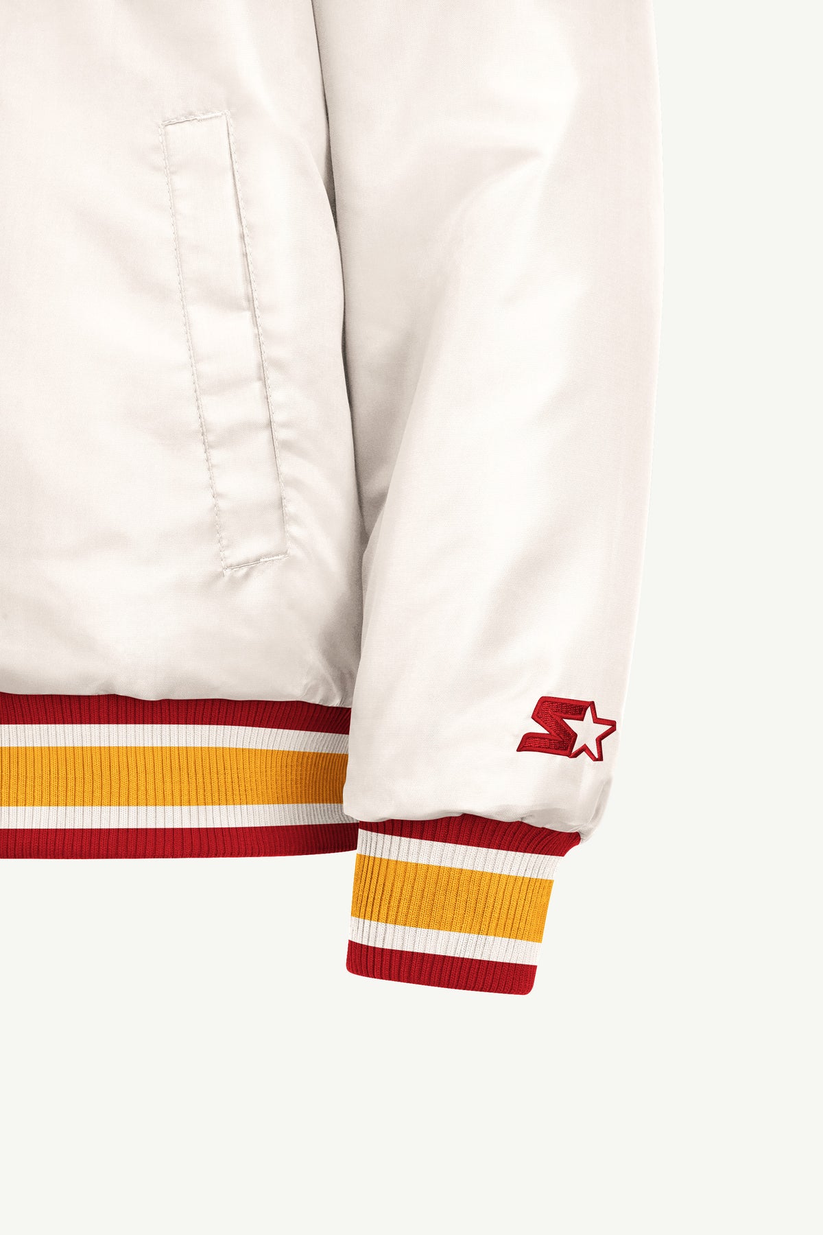 MENS KANSAS CITY CHIEFS GAME DAY SATIN VARSITY JACKET View 5 | STARTER JACKETS