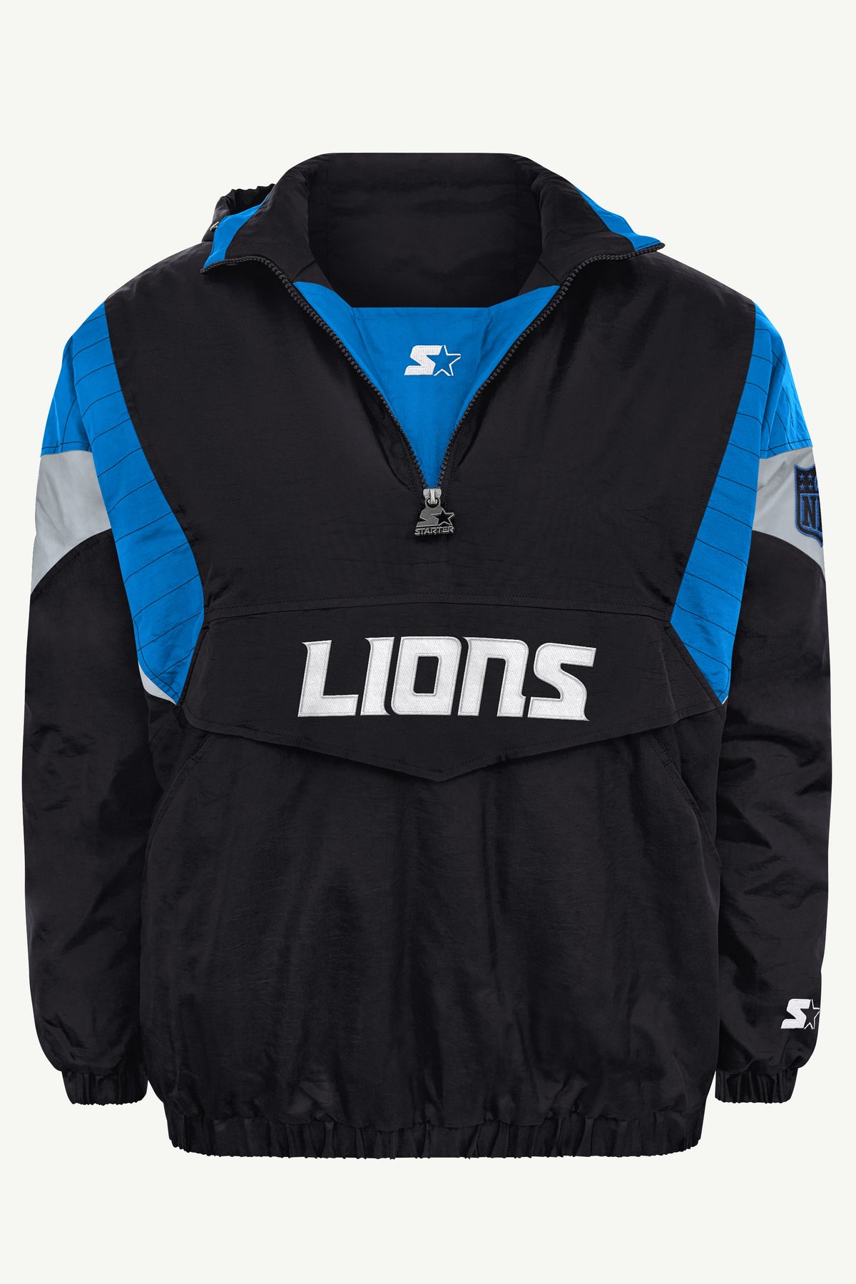 MENS DETROIT LIONS BLACK BREAKAWAY JACKET View 2