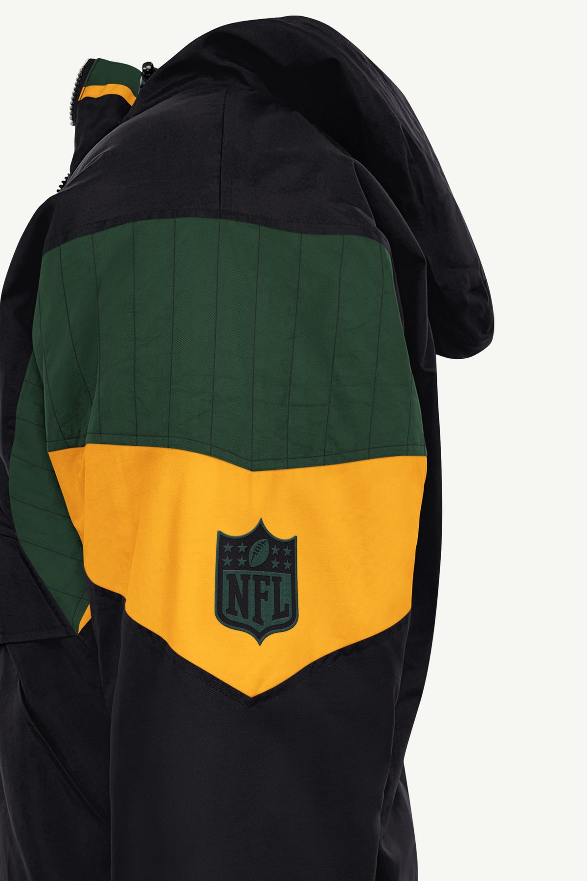 MENS GREEN BAY PACKERS BLACK BREAKAWAY JACKET View 5