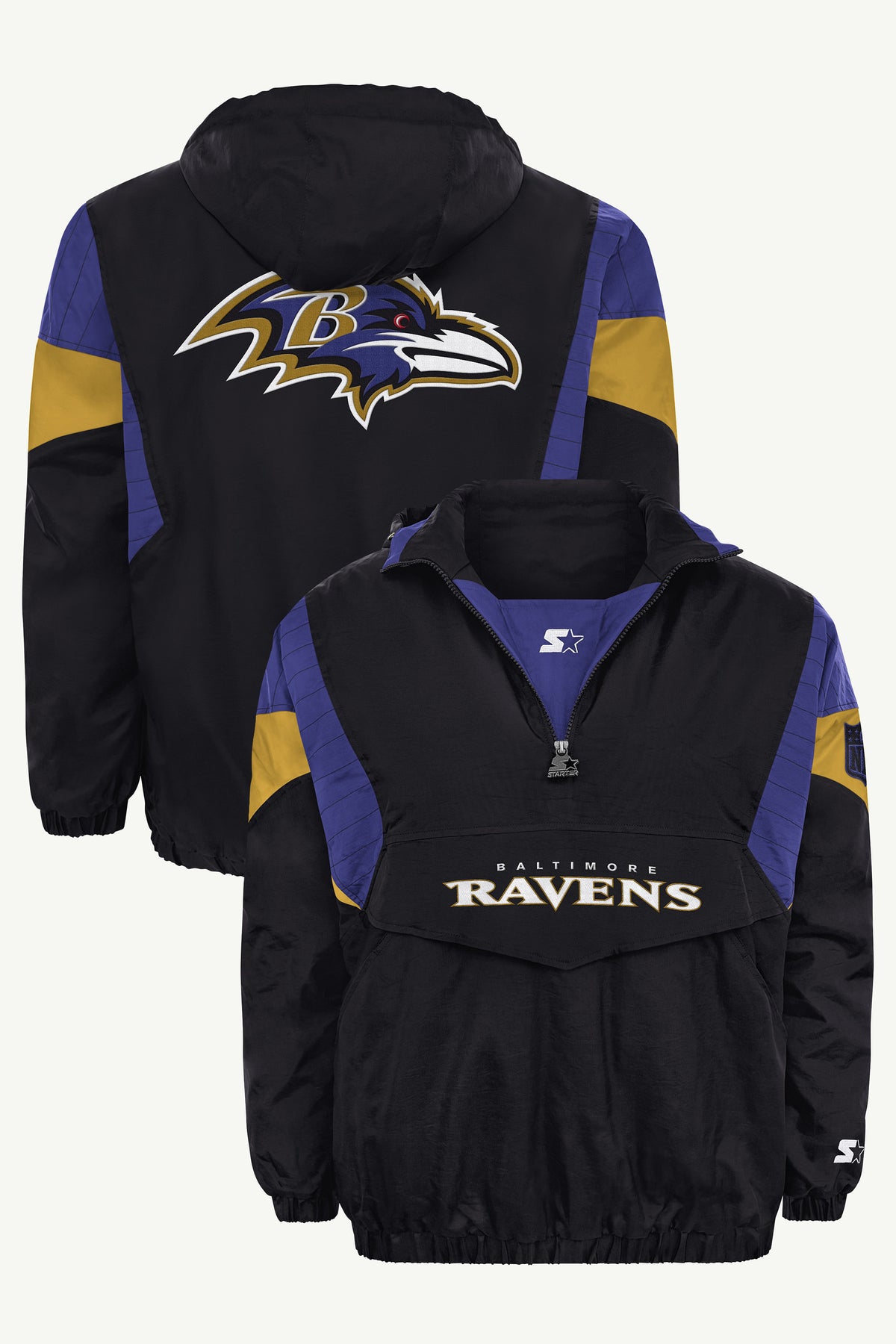 MENS BALTIMORE RAVENS BLACK BREAKAWAY JACKET View 1