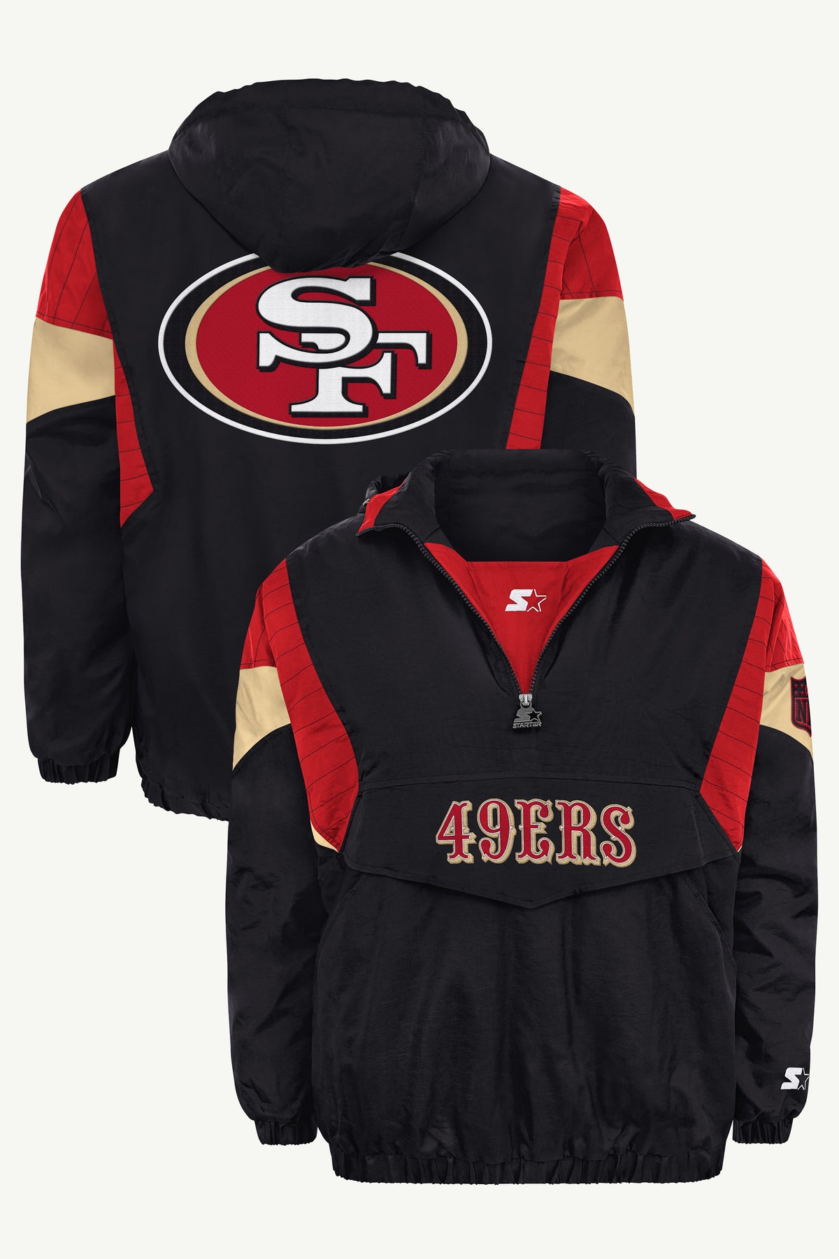 MENS SAN FRANCISCO 49ERS BLACK BREAKAWAY JACKET View 1