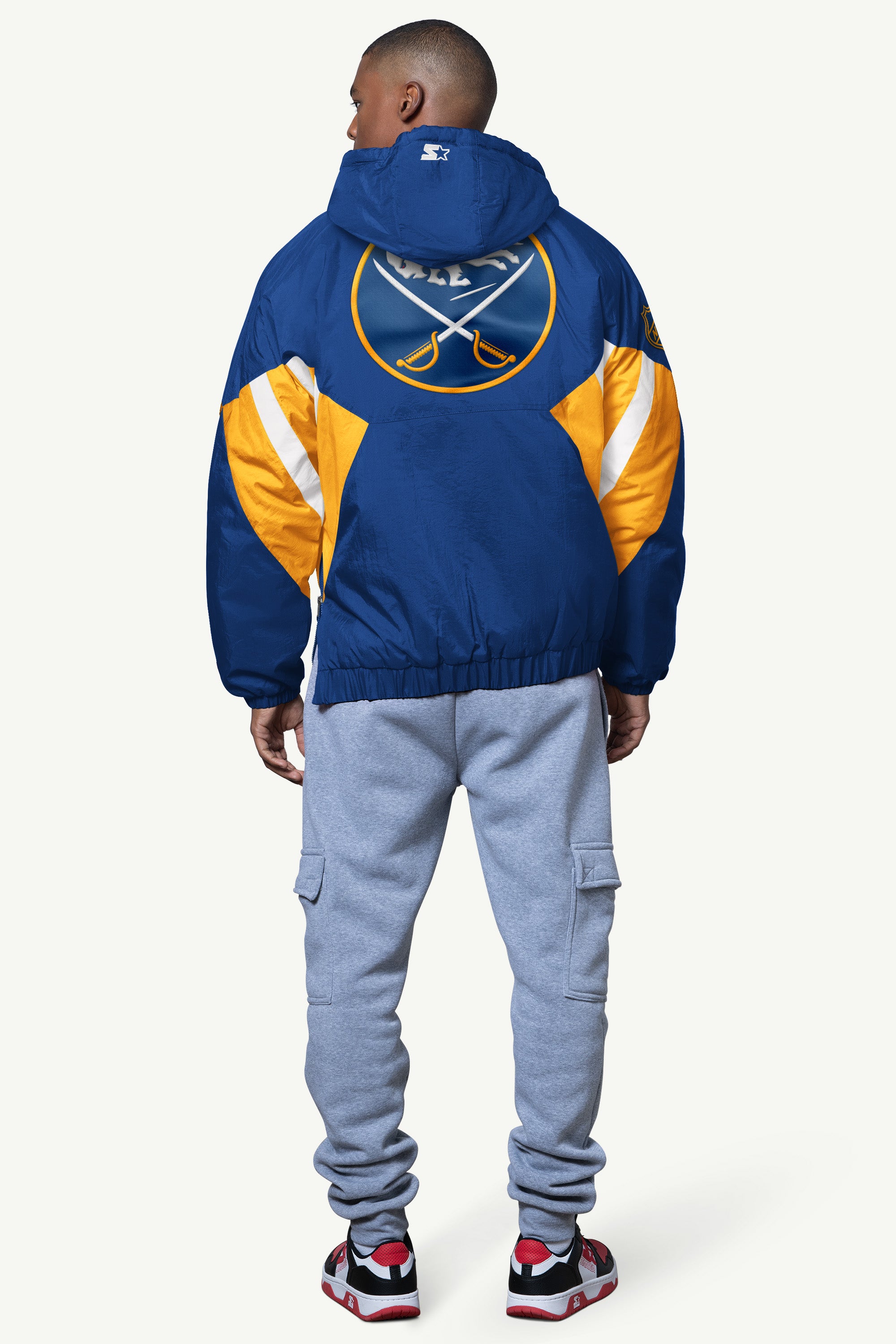MENS BUFFALO SABRES LINE UP BREAKAWAY CRINKLE POPOVER View 2