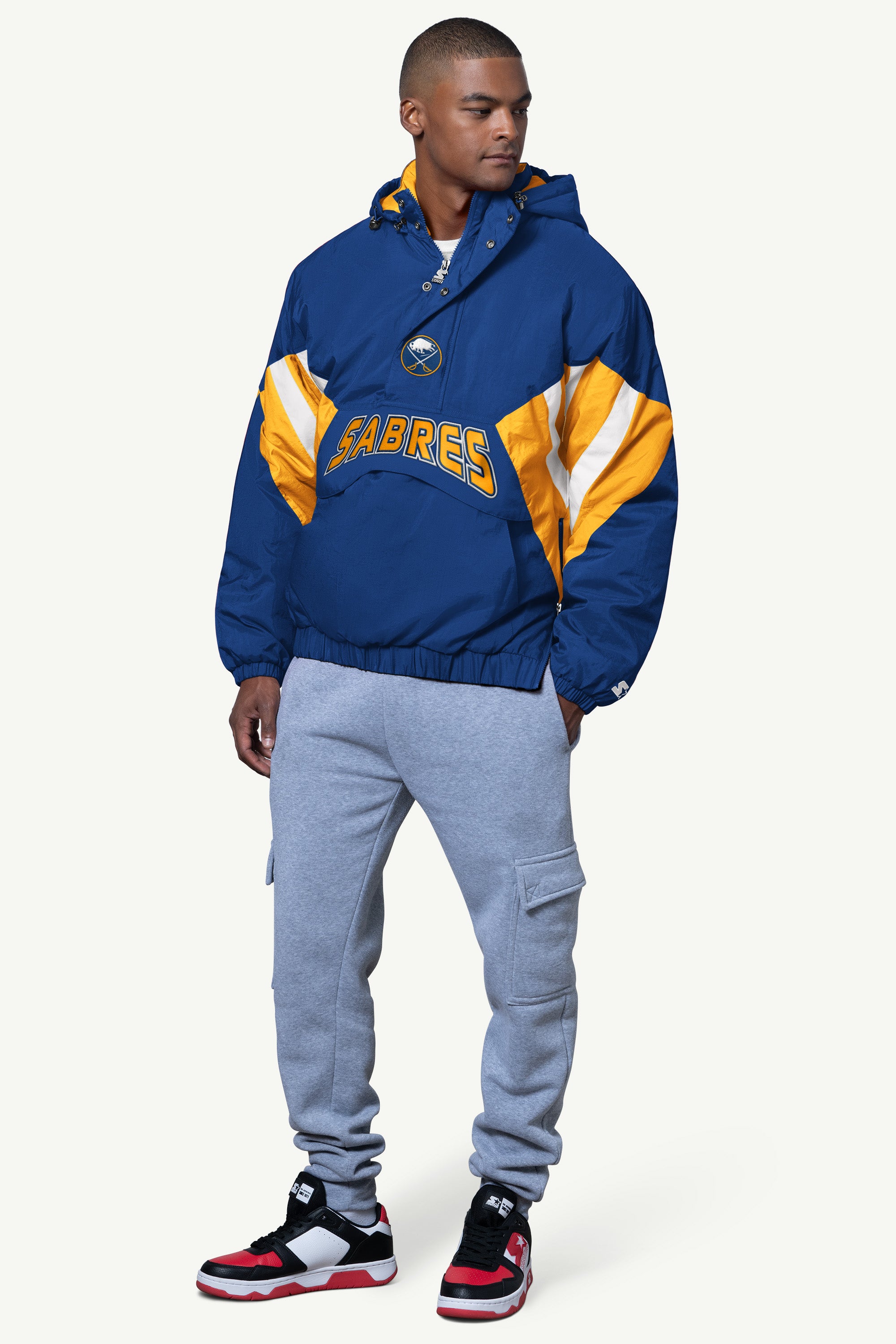 MENS BUFFALO SABRES LINE UP BREAKAWAY CRINKLE POPOVER View 3