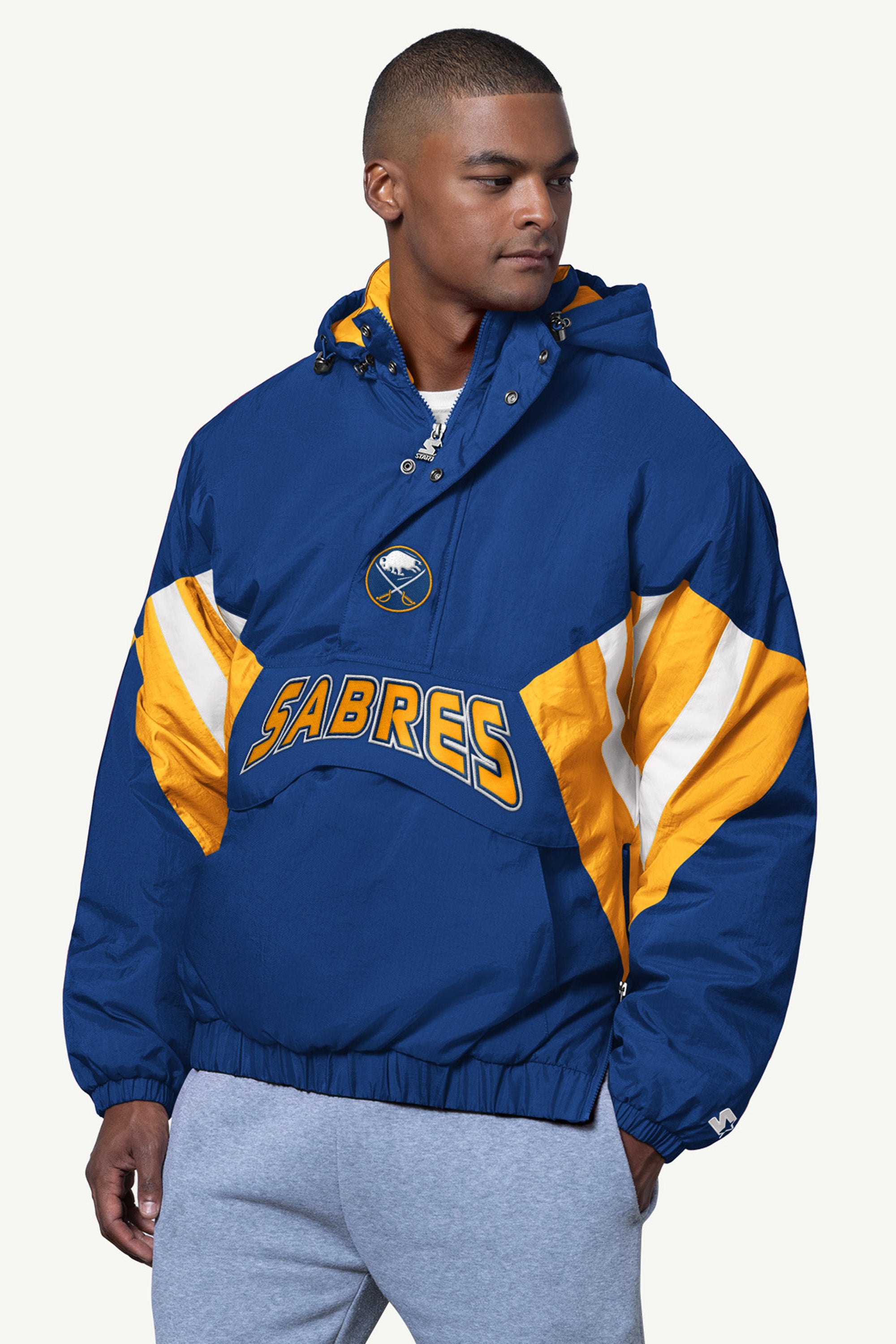 MENS BUFFALO SABRES LINE UP BREAKAWAY CRINKLE POPOVER View 1