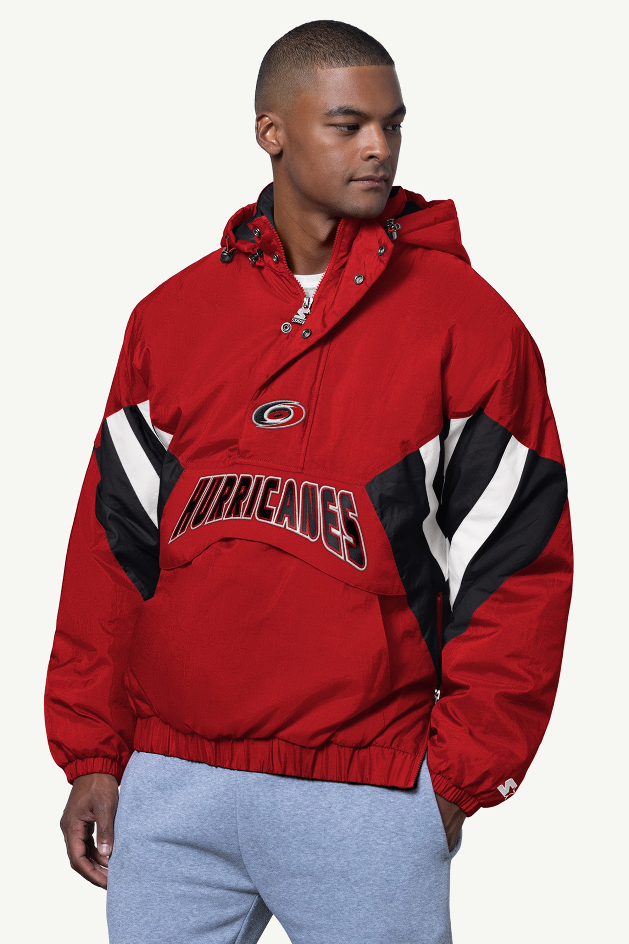MENS CAROLINA HURRICANES LINE UP BREAKAWAY CRINKLE POPOVER View 1 | Mens Pullovers