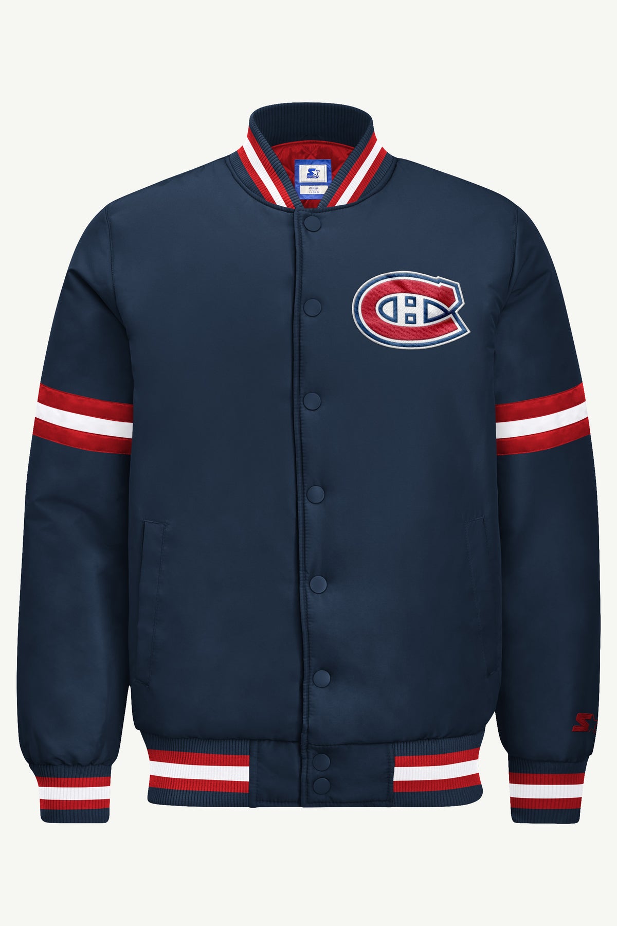 MENS MONTREAL CANADIENS COURTSIDE VARSITY JACKET View 2