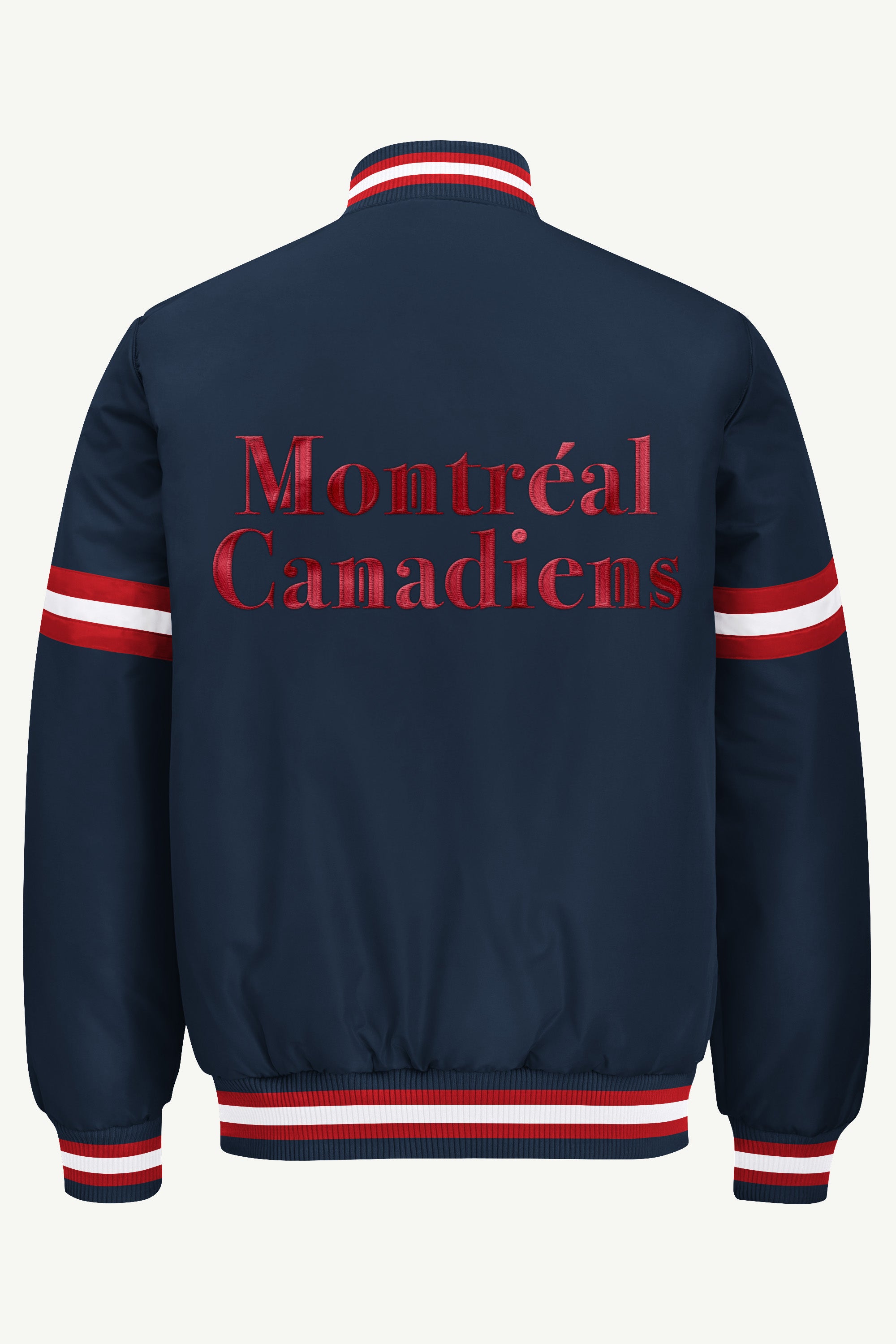 MENS MONTREAL CANADIENS COURTSIDE VARSITY JACKET View 3