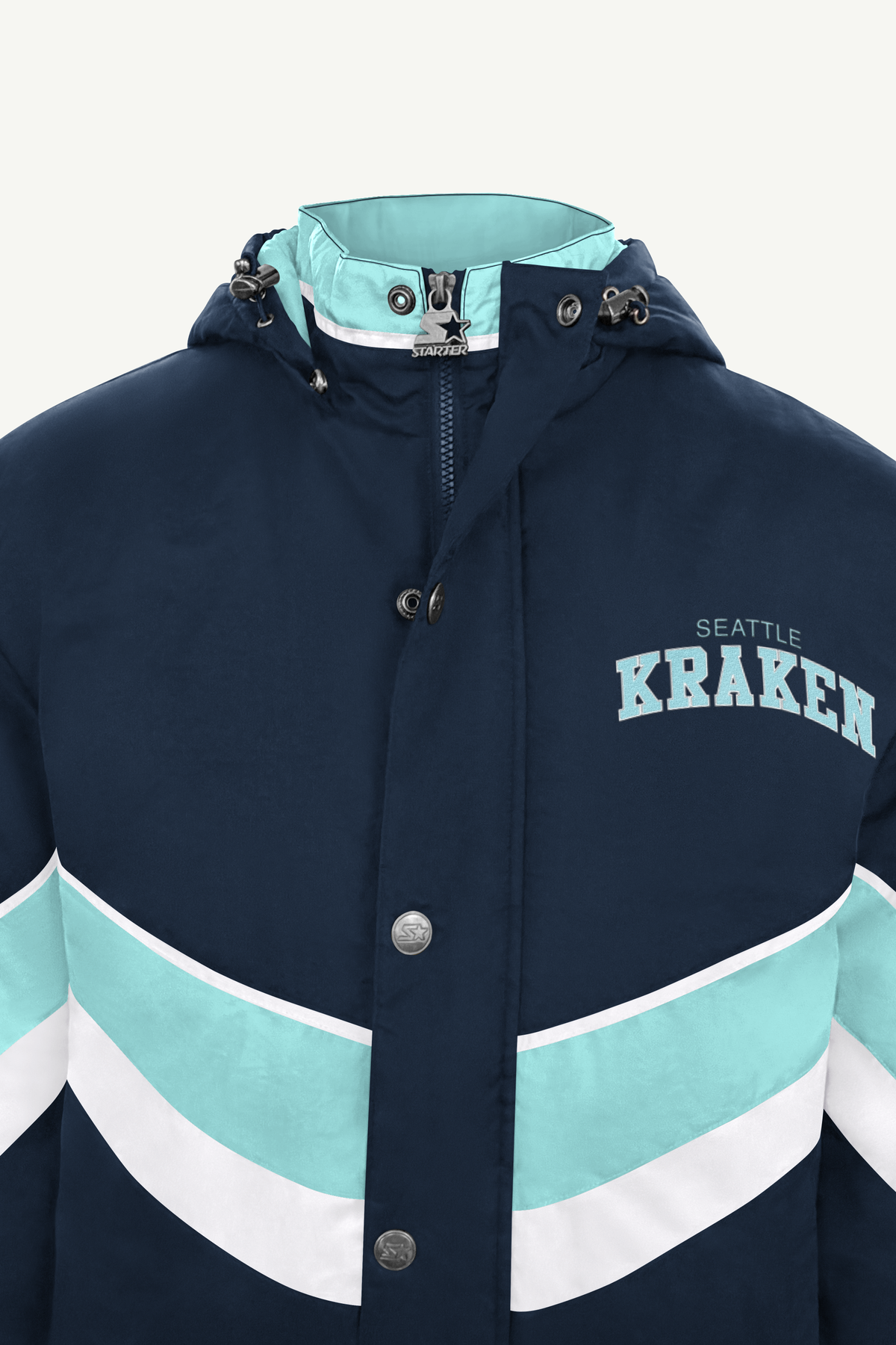 MENS SEATTLE KRAKEN CHEVRON FULL ZIP JACKET View 4