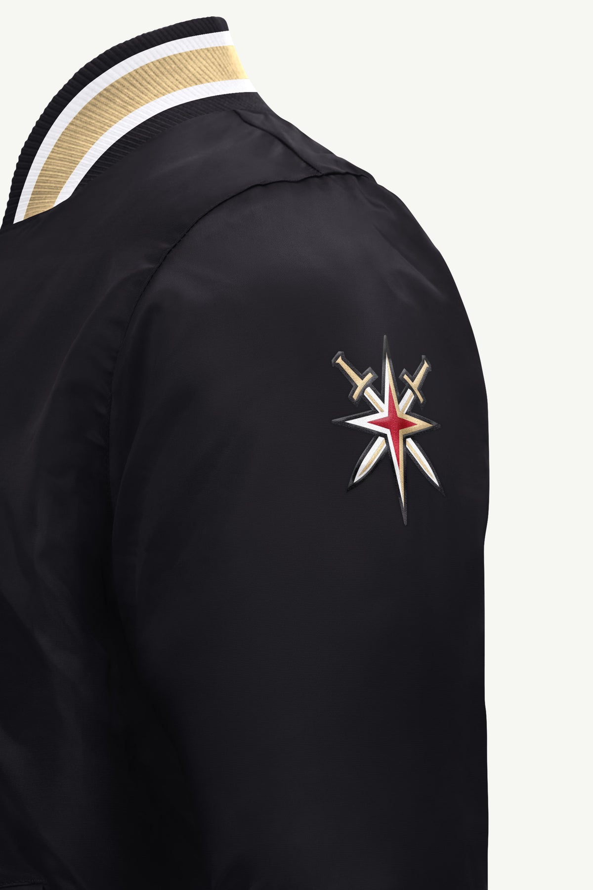 MENS VEGAS GOLDEN KNIGHTS GAME DAY SATIN VARSITY JACKET View 4