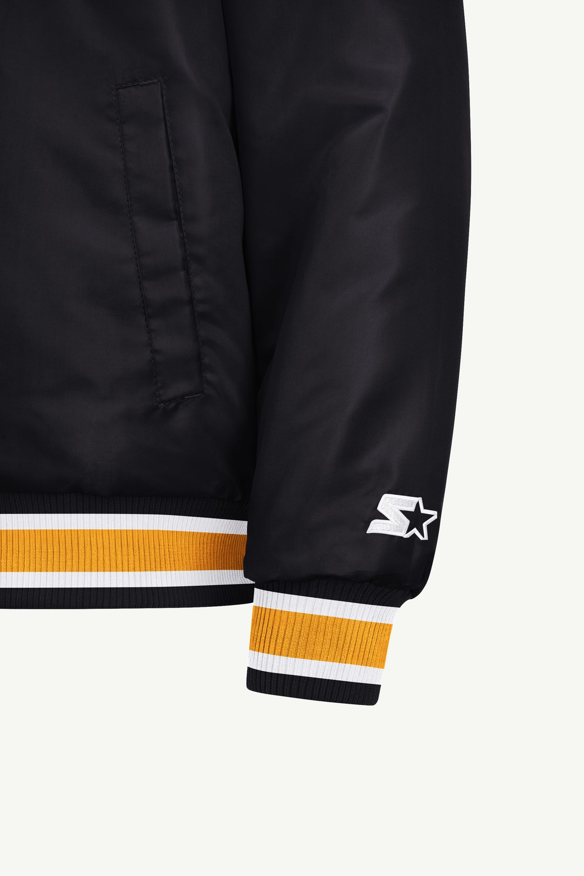 MENS BOSTON BRUINS GAME DAY SATIN VARSITY JACKET View 5
