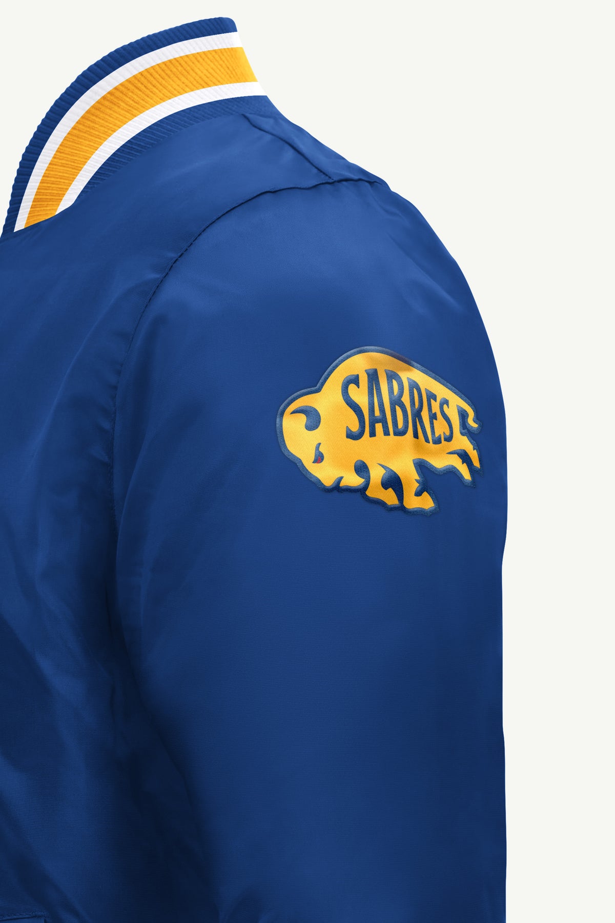 MENS BUFFALO SABRES GAME DAY SATIN VARSITY JACKET View 4