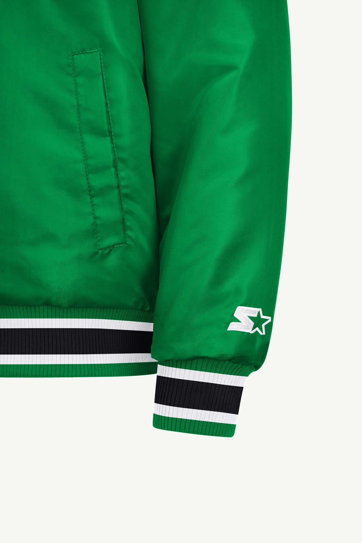 MENS DALLAS STARS GAME DAY SATIN VARSITY JACKET View 5
