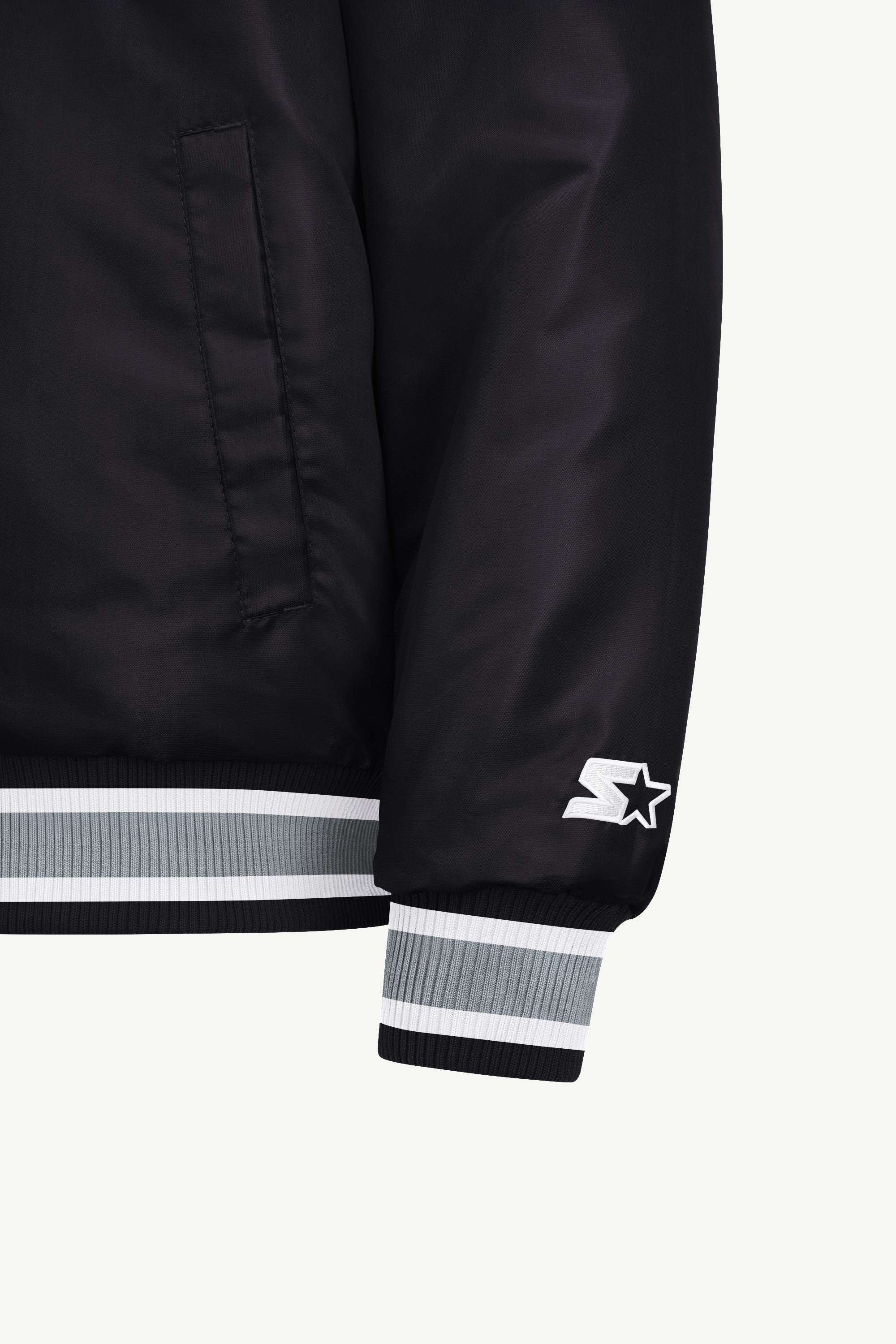 MENS LOS ANGELES KINGS GAME DAY SATIN VARSITY JACKET View 5