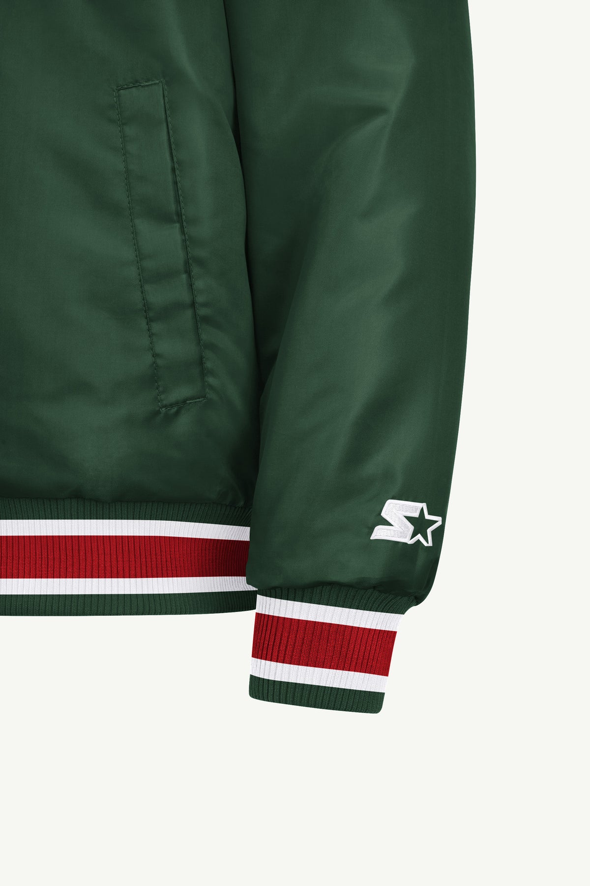 MENS MINNESOTA WILD GAME DAY SATIN VARSITY JACKET View 5