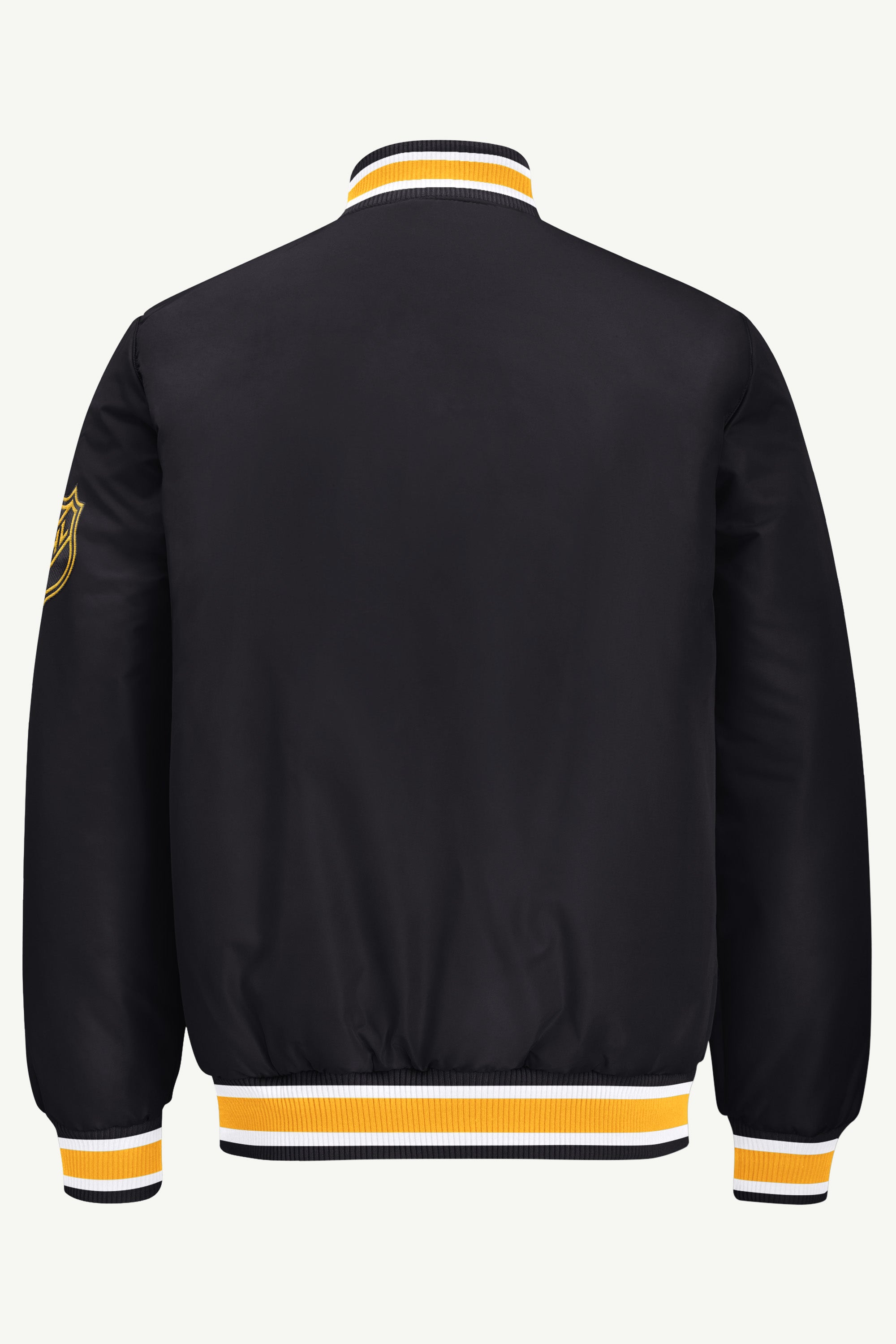 MENS PITTSBURGH PENGUINS GAME DAY SATIN VARSITY JACKET View 3