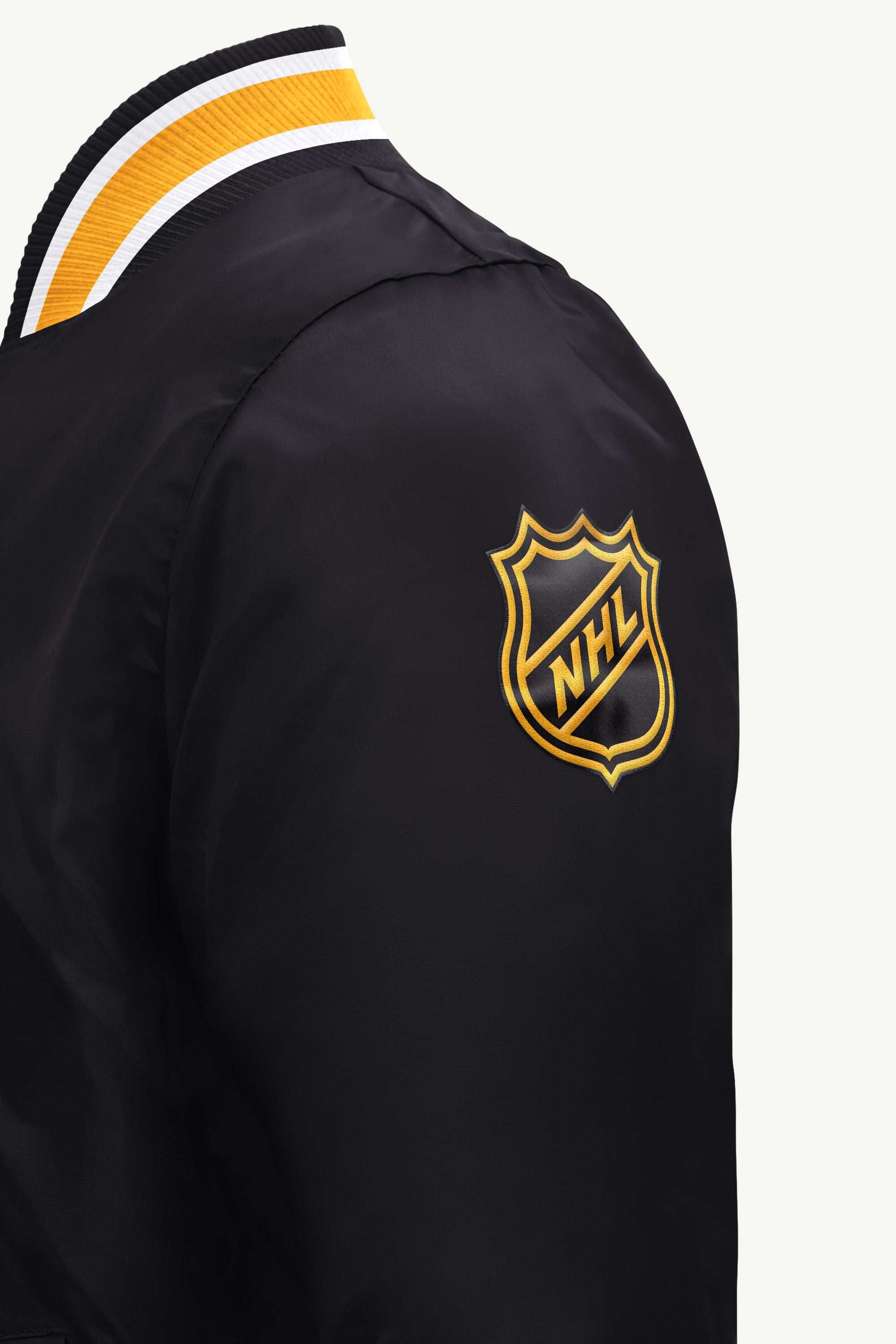 MENS PITTSBURGH PENGUINS GAME DAY SATIN VARSITY JACKET View 4