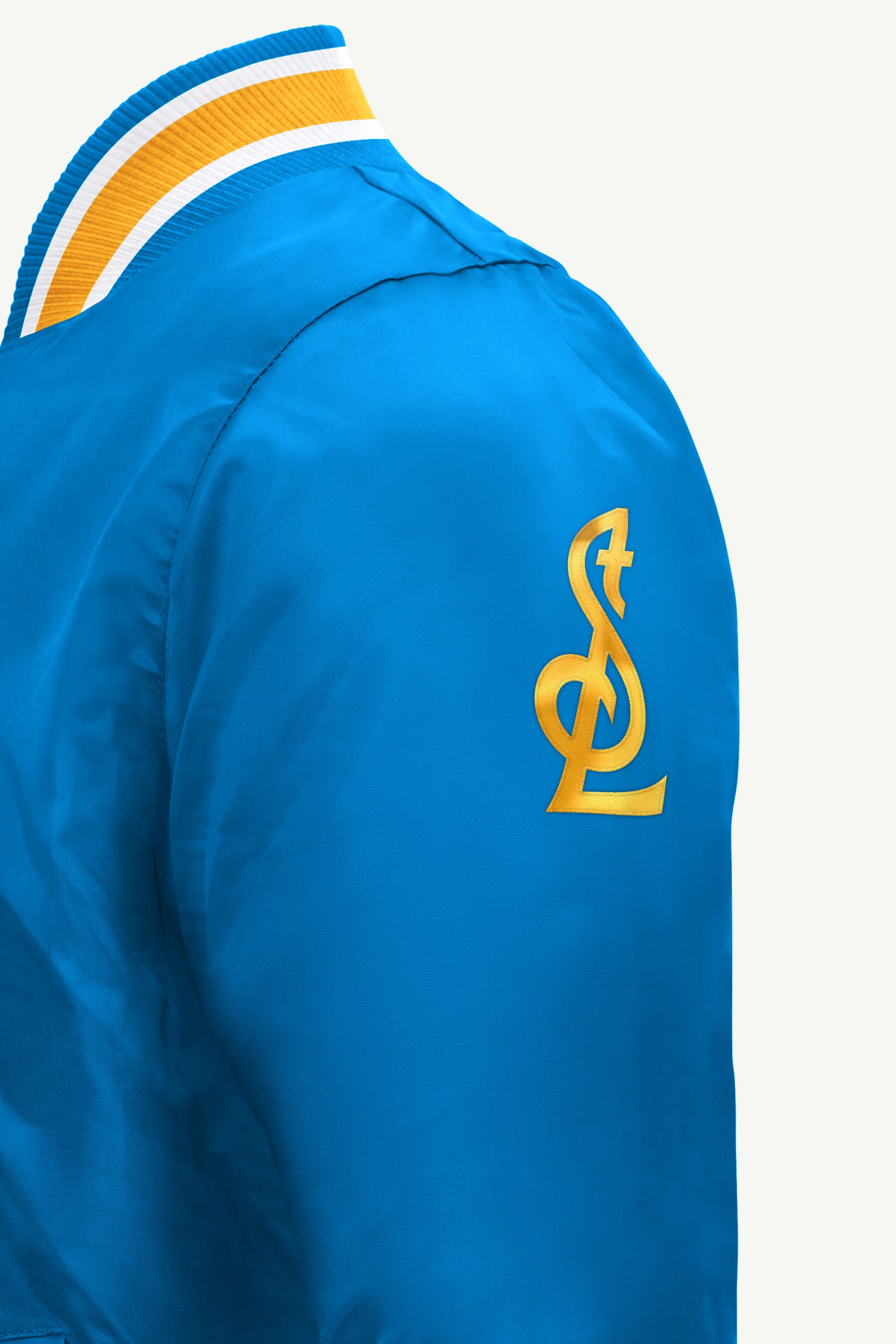MENS ST. LOUIS BLUES GAME DAY SATIN VARSITY JACKET View 4